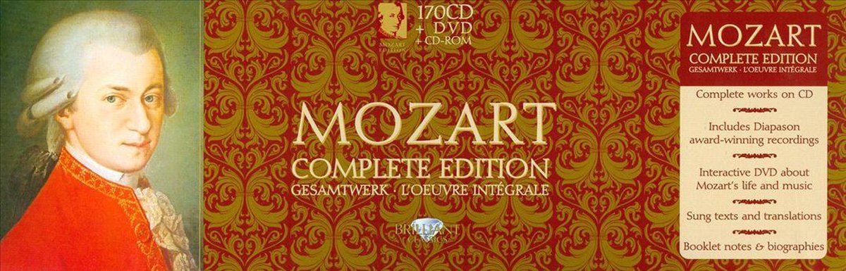 Mozart Complete Edition - 170 cds met gehele oeuvre - Inclusief