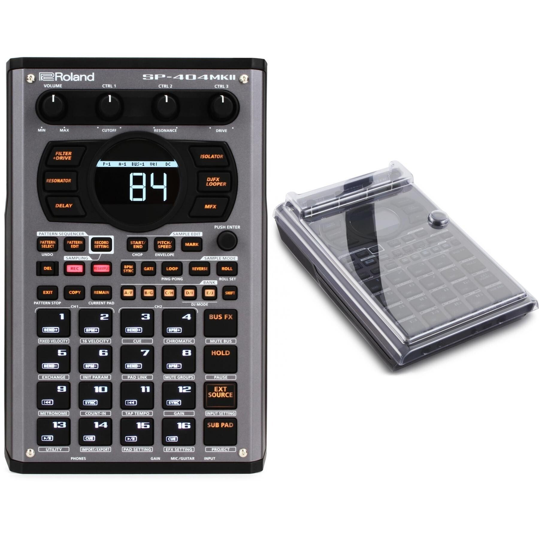 Roland SP-404MKII Linear Wave Sampler with Decksaver Cover