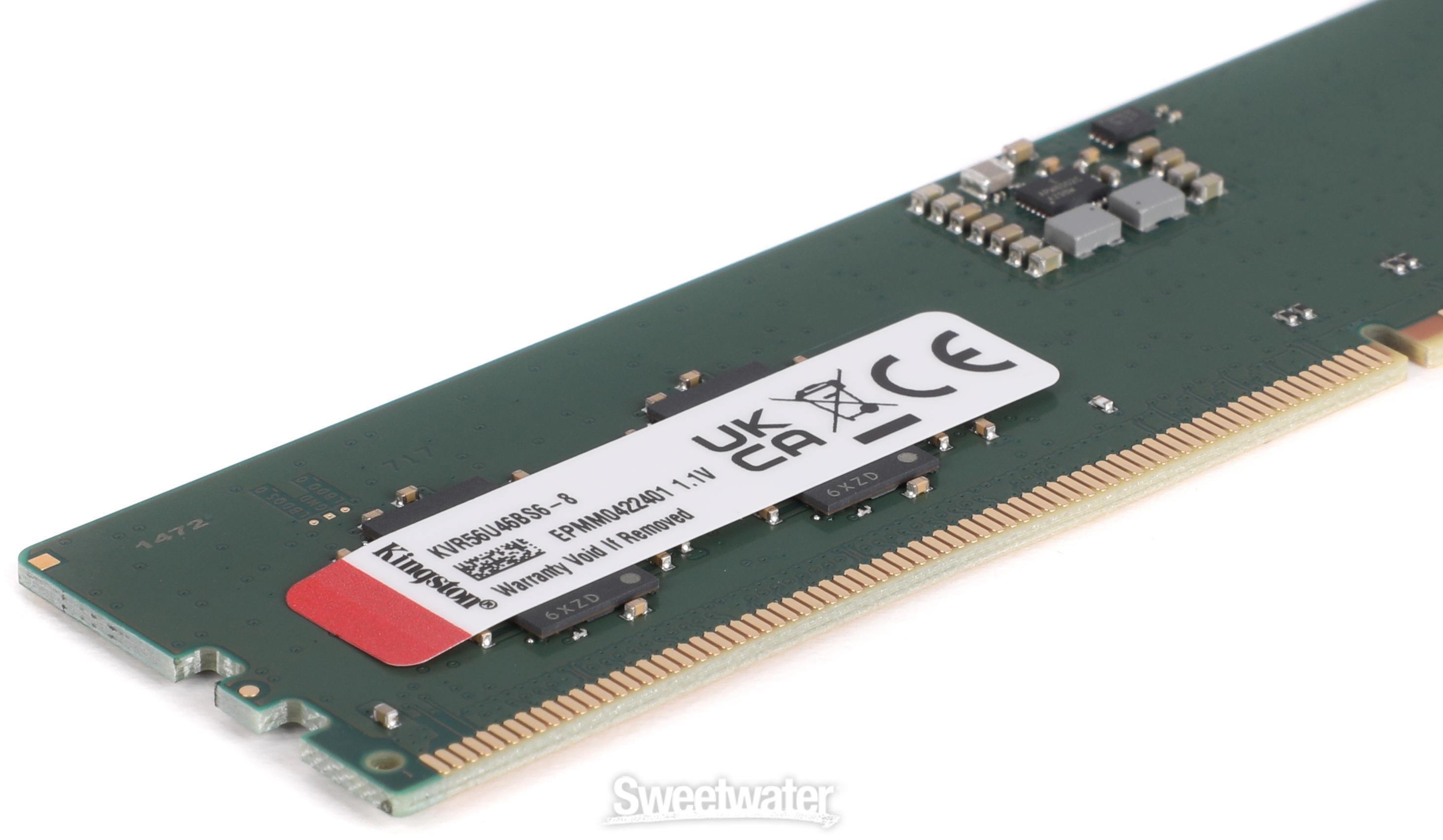 Kingston 8GB DDR5-5600 ValueRAM Memory Module - 8GB | Sweetwater