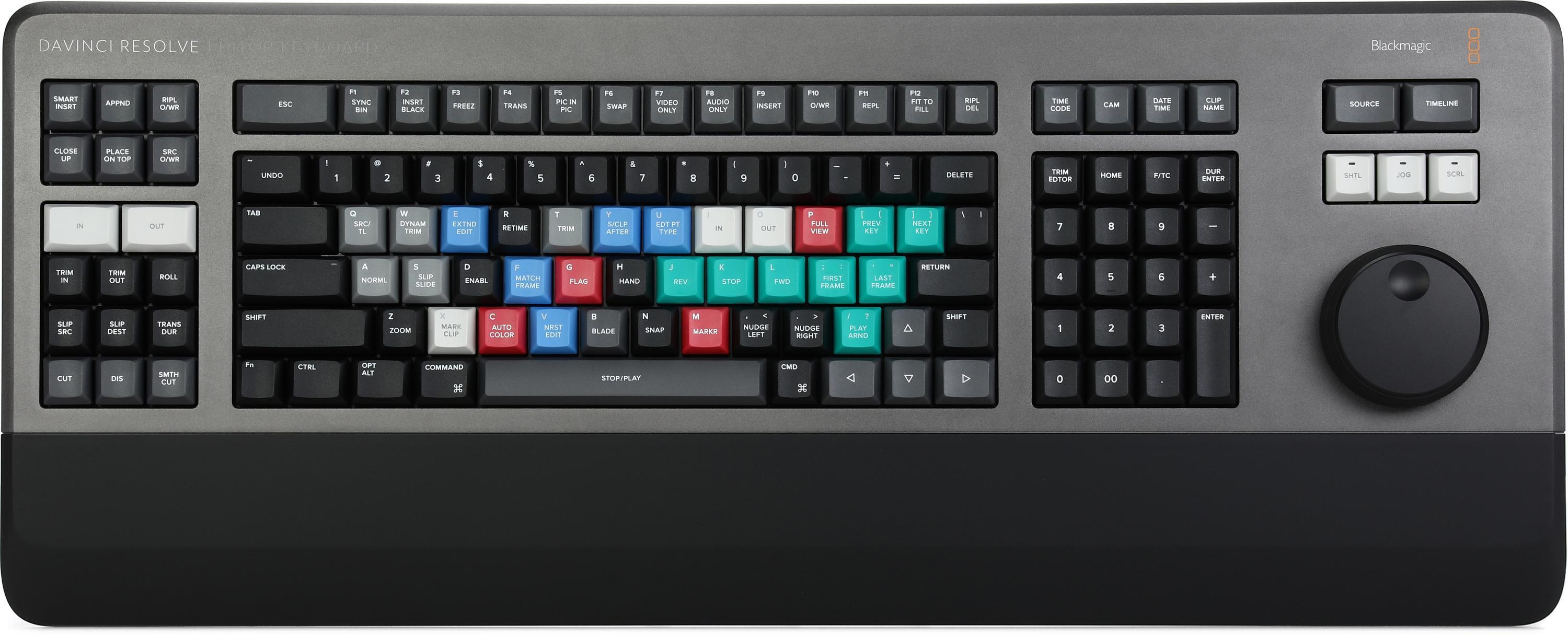 Blackmagic Design DaVinci Resolve Editor Keyboard | Sweetwater