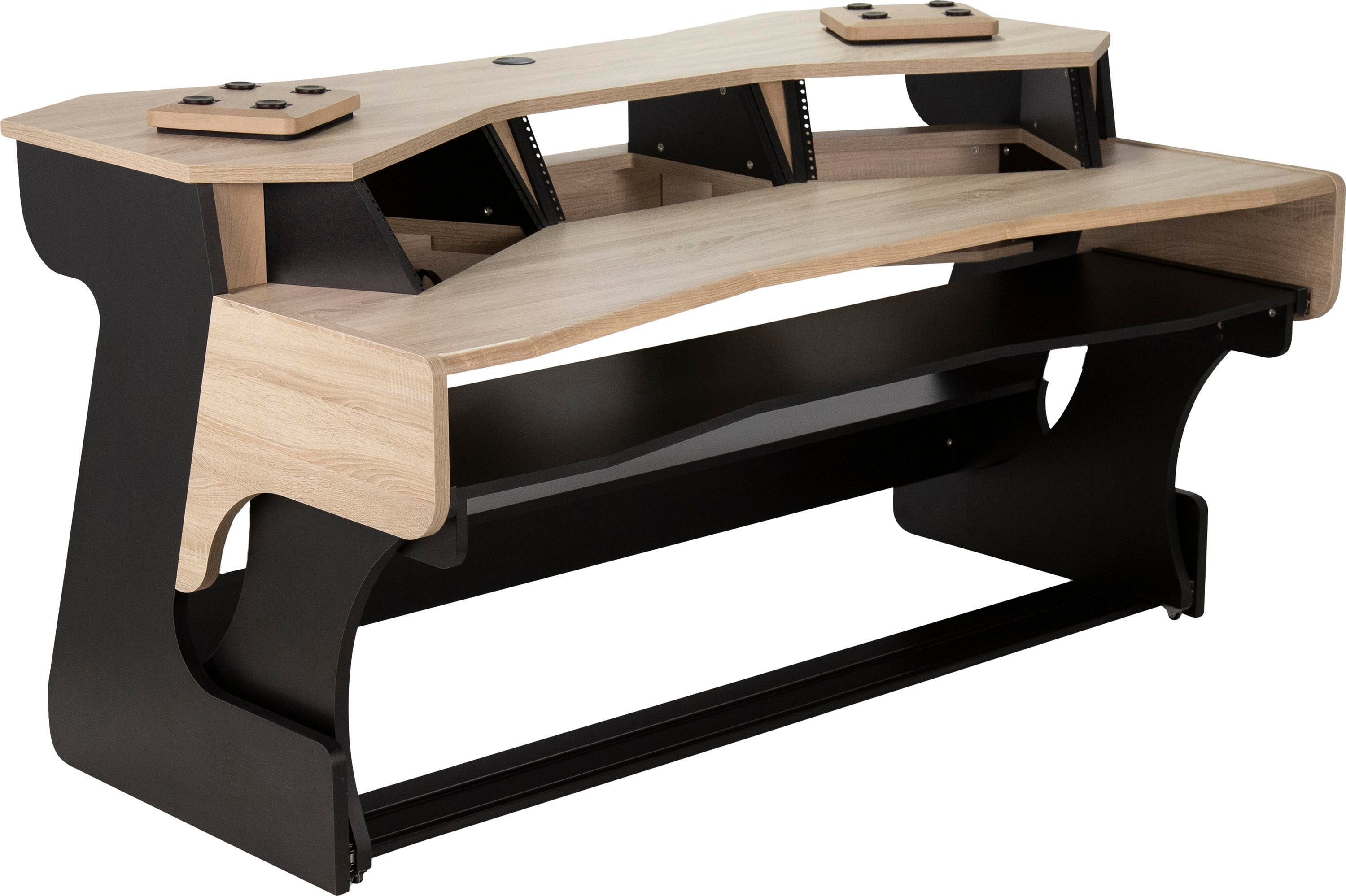 Zaor Miza X2 Flex Studio Desk - Black Oak | Sweetwater