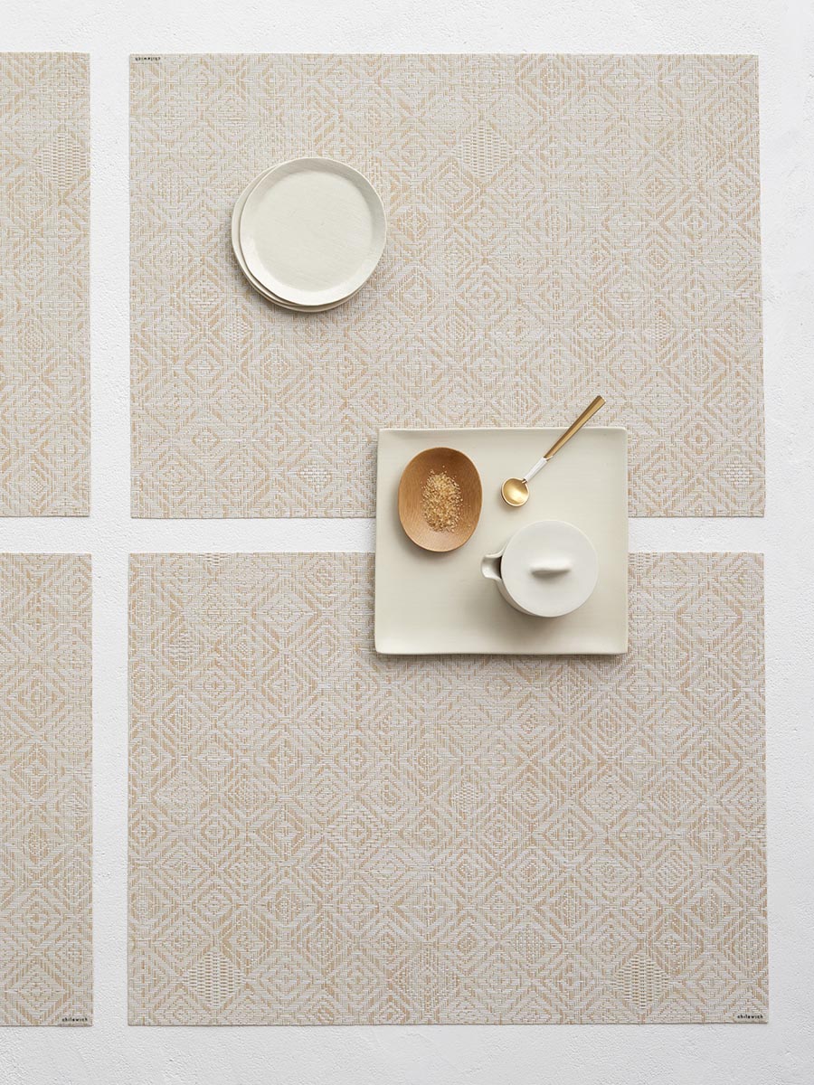 チルウィッチ ランチョンマット モザイク｜ベージュの北欧の