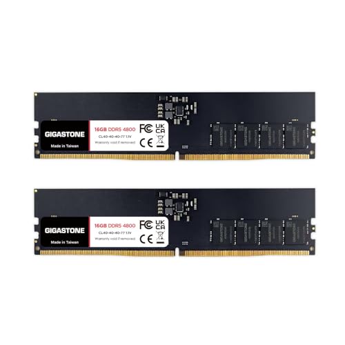 Amazon | 【メモリ DDR5】GIGASTONE 16GBx2枚 (32GB Kit) DDR5 4800MHz