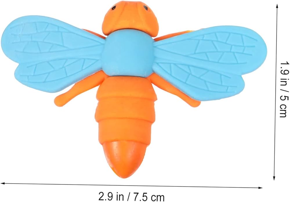 Amazon.co.jp: Alasum 20個虫型 消し 学生用文房具 マンガ風 消し 筆