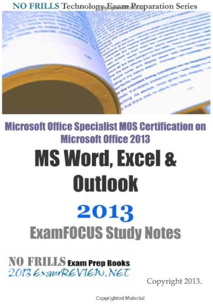 Microsoft Office Specialist MOS Certification on Microsoft Office