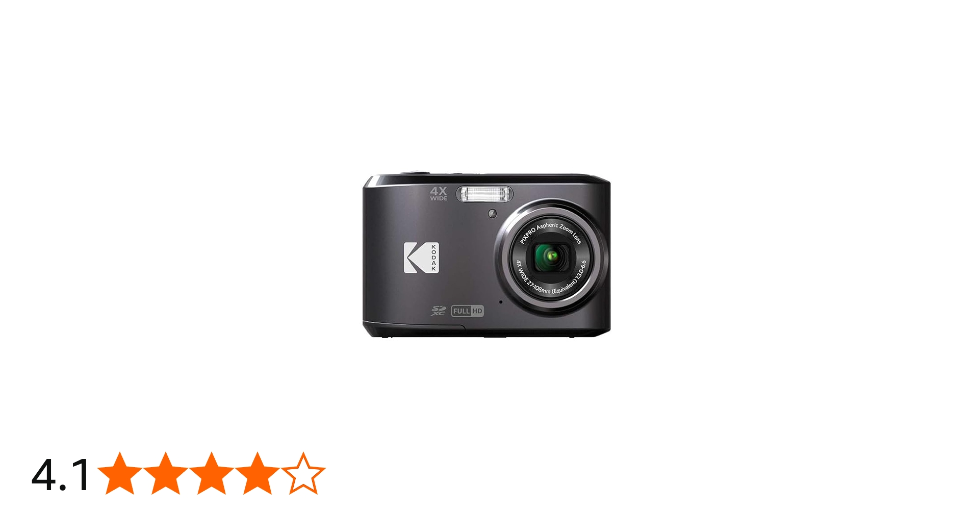 Amazon | Kodak PIXPRO Friendly Zoom FZ43 16 MP Digital Camera with