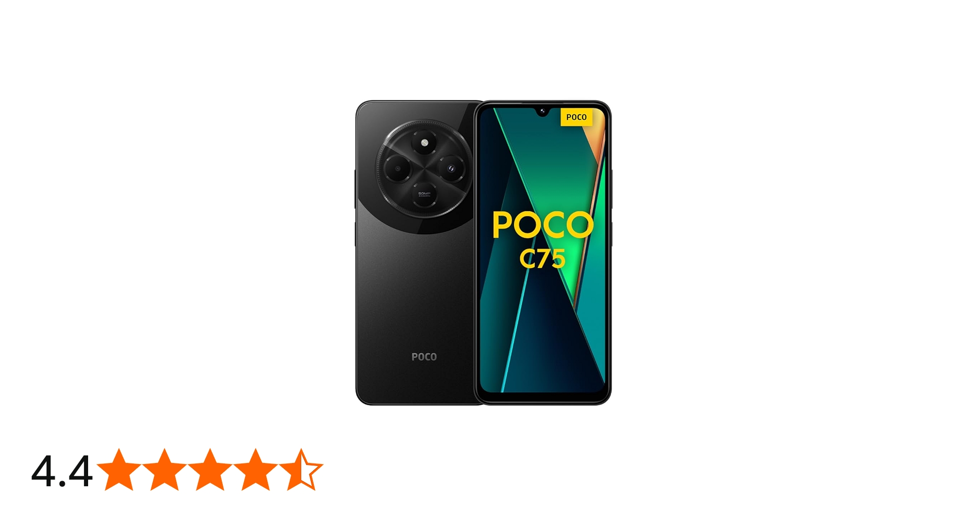 Poco C75 6GB 128GB Gold Android Smartphone, 2.0GHz, 6.88 Inch