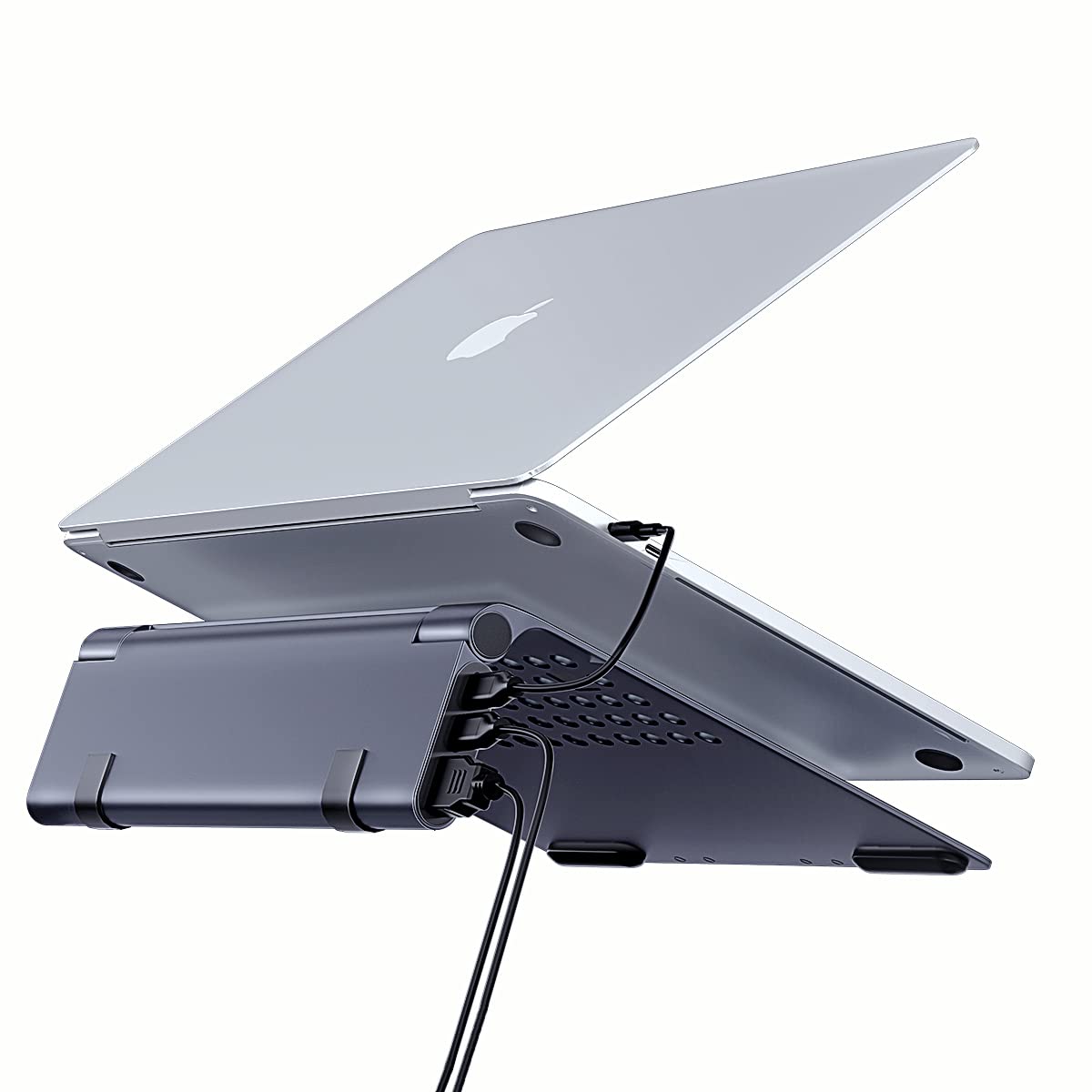 Amazon.co.jp: C-J-W USBハブ&PCスタンド両立 ノートパソコン