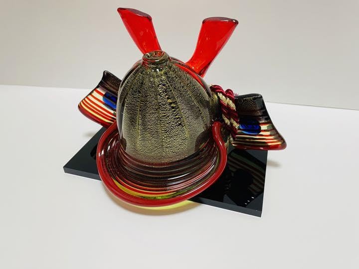 Amazon | こどもの日 琉球ガラス 兜飾り 端午の節句 兜 こどもの日