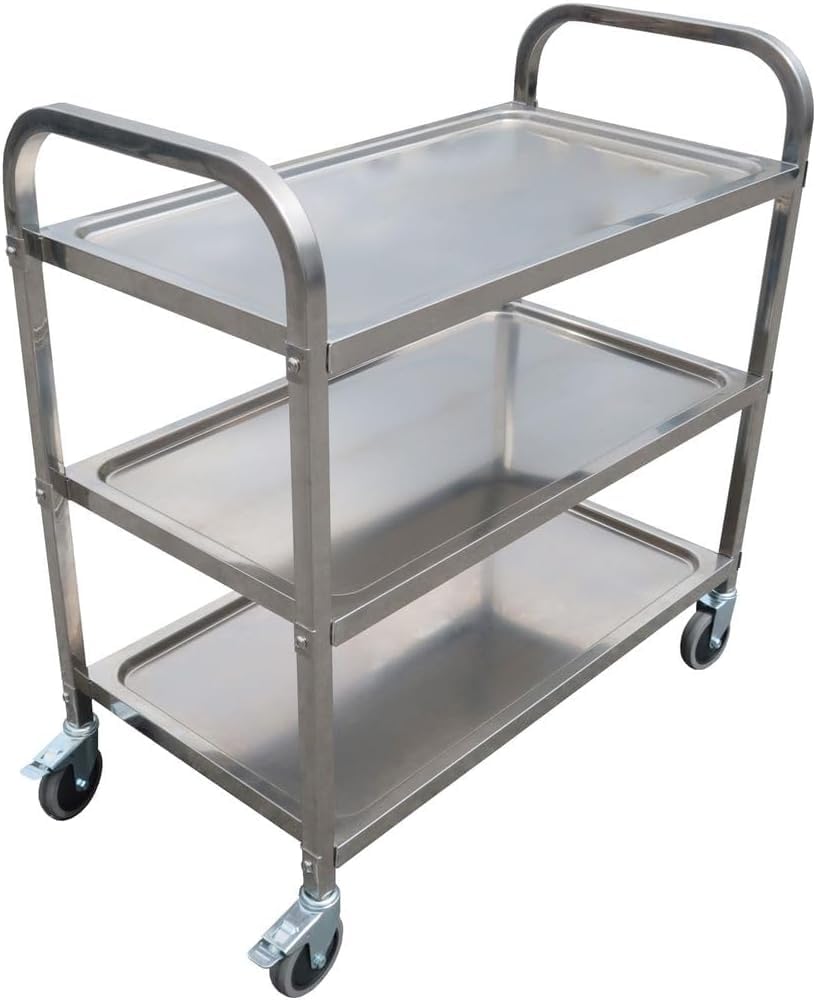 Amazon.co.jp: 【しっかり安定】 キッチンワゴン 業務用 ステンレス