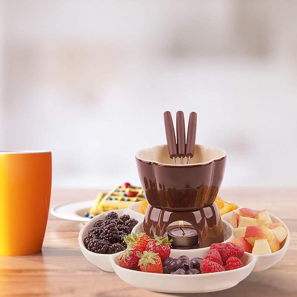 Amazon.co.jp: チョコレートフォンデュセット、チョコレートストーブ