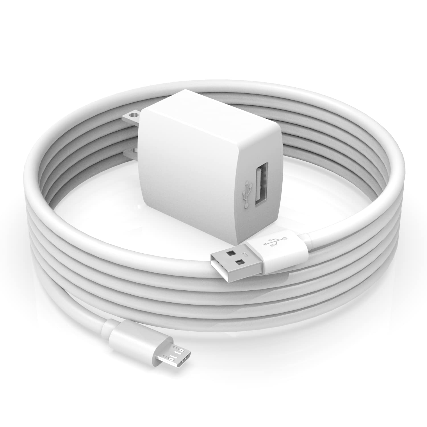 ガラホ F-01M ホワイト 携帯電話 充電器付き - らくらくホン