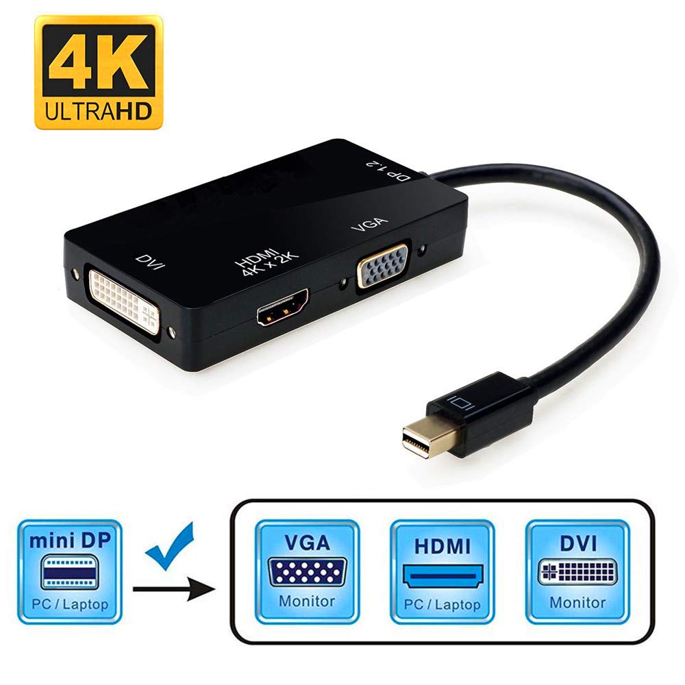 Amazon | Mini Displayport HDMI VGA DVI 変換 アダプター 3in1 変換
