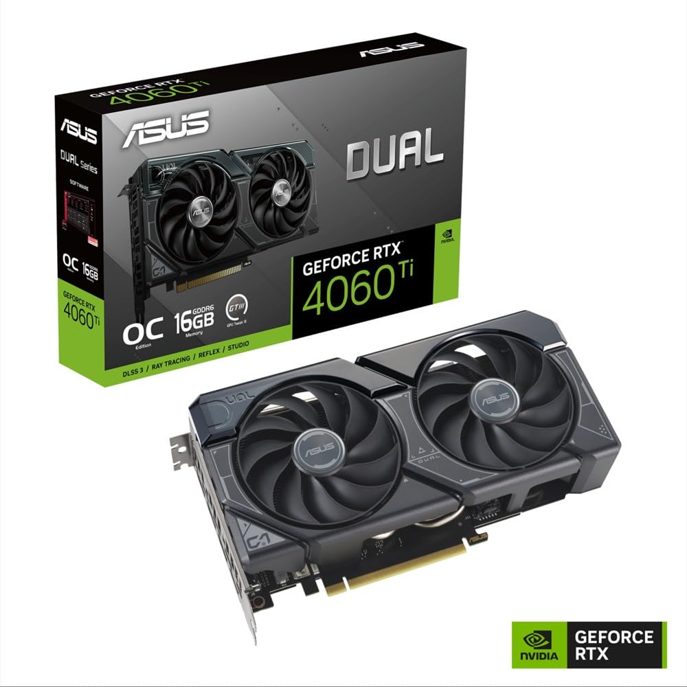 Amazon | ASUS NVIDIA GeForce RTX 4060 Ti OC Edition 16GB GDDR6、2