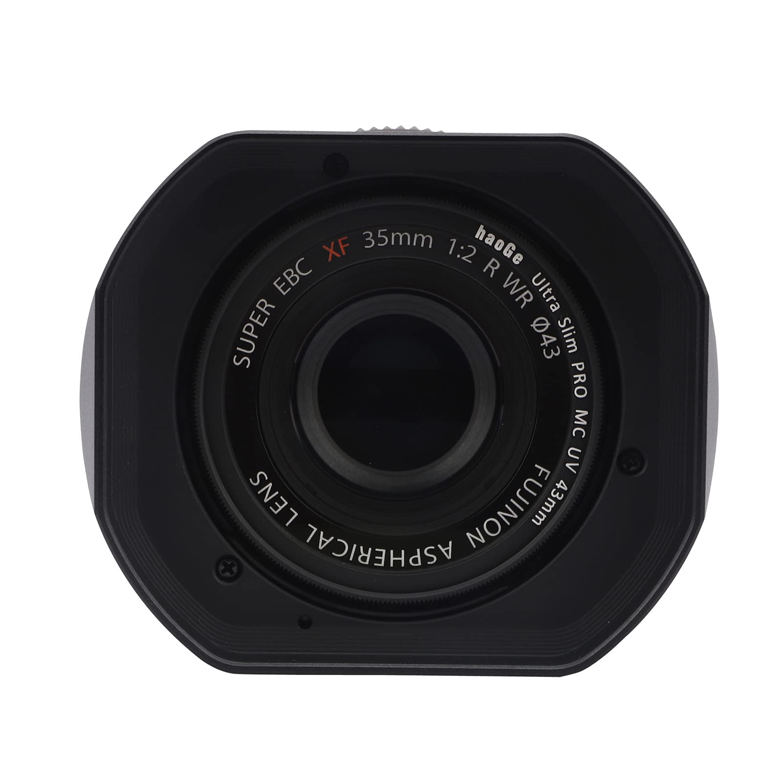 Amazon | haoge メタル 正方形 レンズフード + フードキャップ 富士