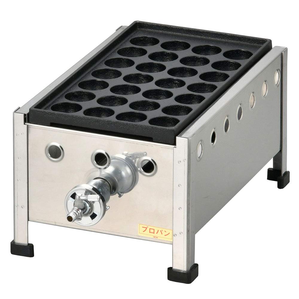 Amazon | IKK たこ焼 28穴×1連 鉄鋳物 281SH LPガス | IKK伊東金属