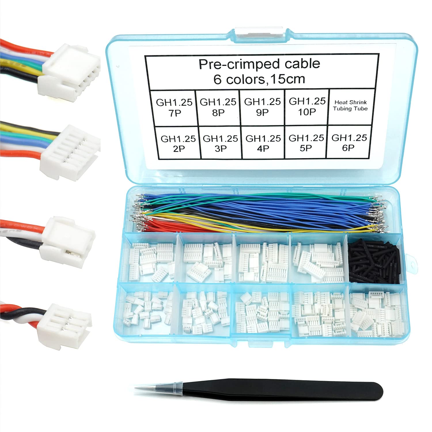GH1.25 Connectors and Pre-Crimped Silicone Cables Compatible with