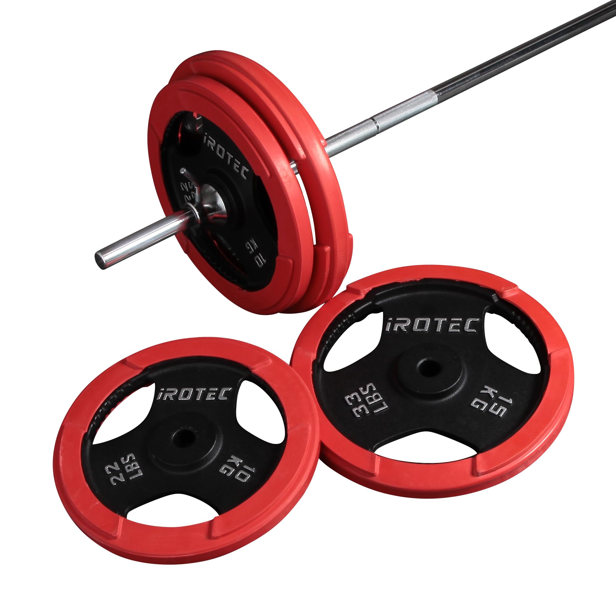 Amazon | IROTEC（アイロテック）ラバーバーベル60KGセット / バーベル