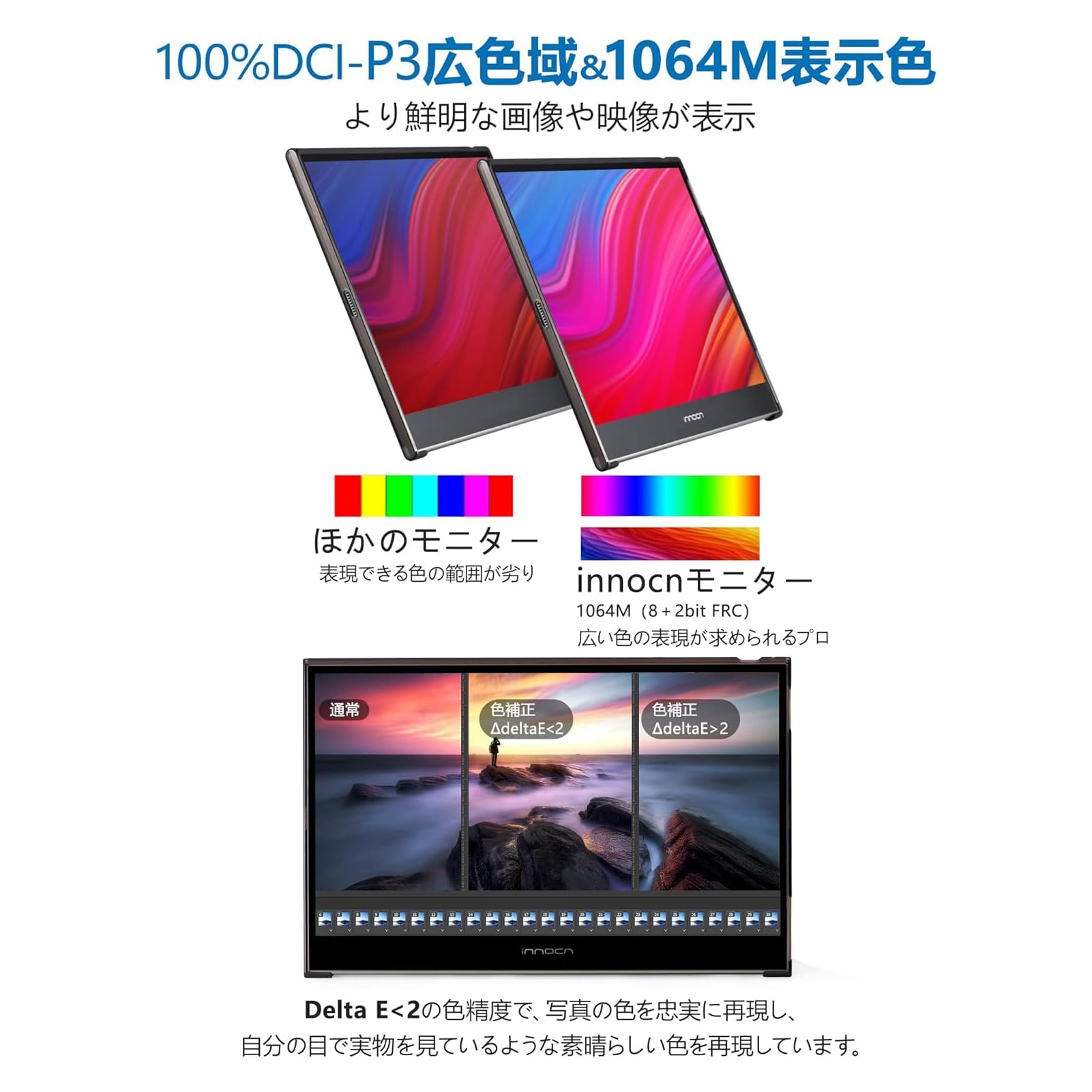 Amazon.co.jp: INNOCN 4K モバイルモニター 15.6インチ 有機EL OLED