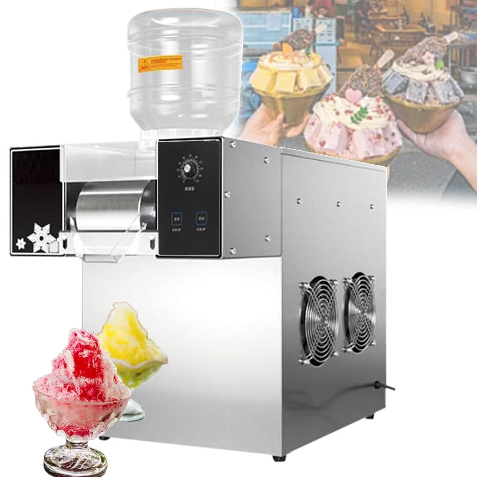 Amazon.co.jp: スノーフレークアイスクリームマシン商業アイスクリーム