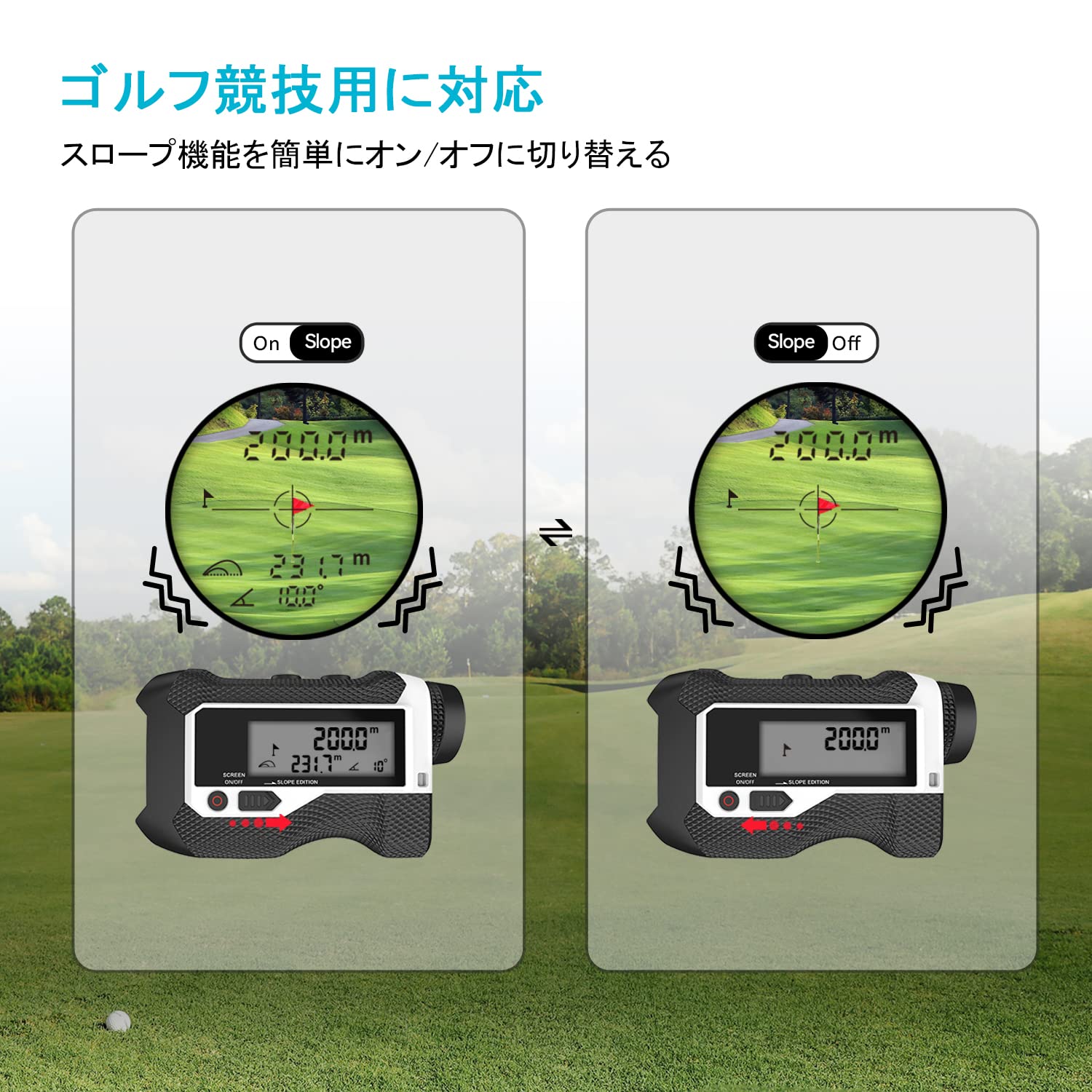 Amazon.co.jp: 【液晶ディスプレイ付き】 MiLESEEY ゴルフ レーザー