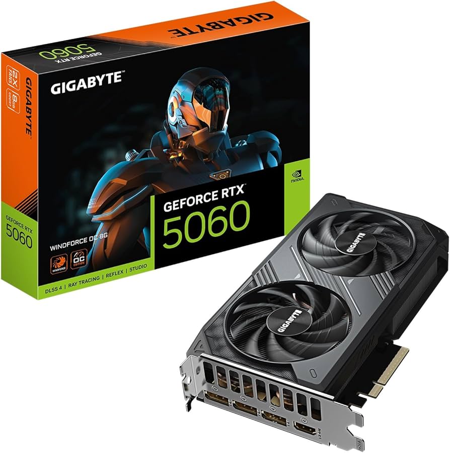 Amazon.com: GIGABYTE GeForce RTX 5060 WINDFORCE OC 8G Graphics