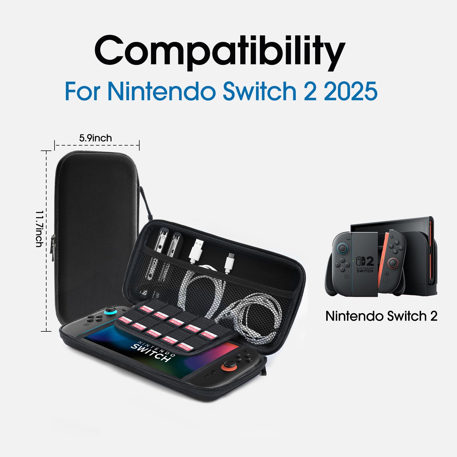 Amazon.com: amCase Carrying Case for Nintendo Switch 2 [7.9