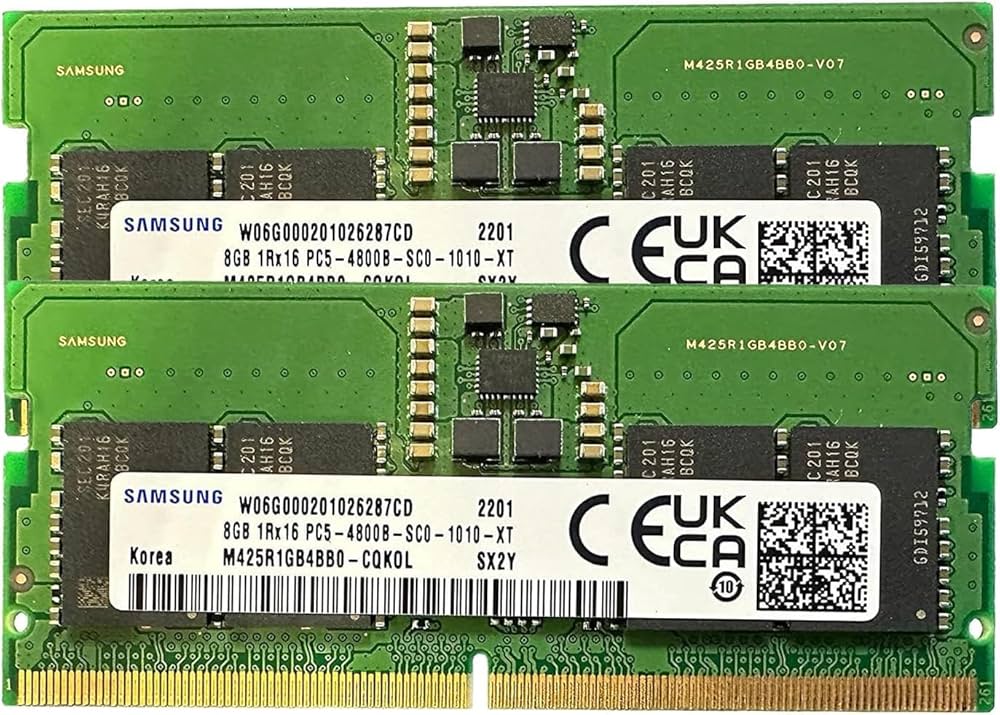 Amazon.in: Buy Samsung 16GB (8GB x 2) DDR5 4800MHz SODIMM PC5