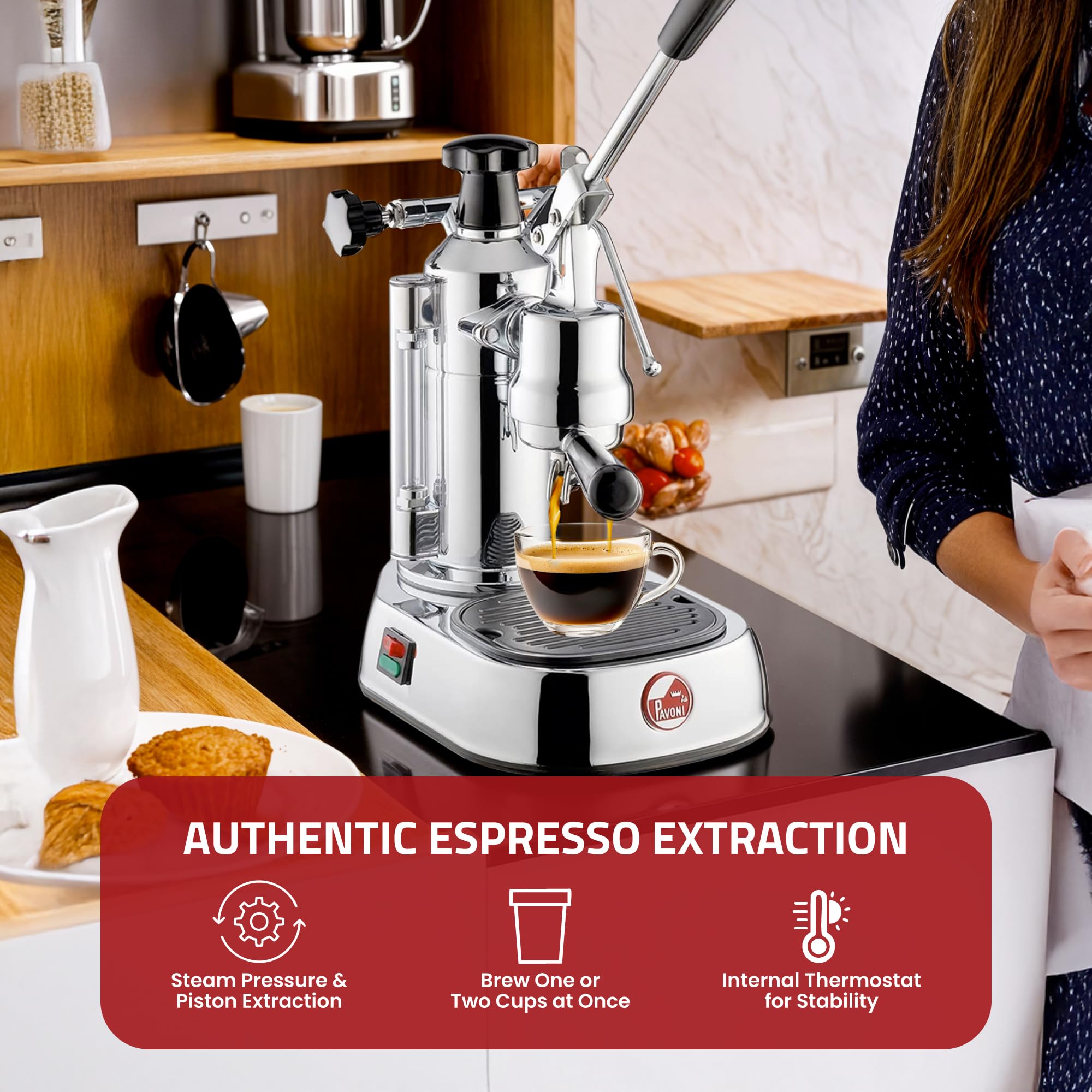 Amazon | La Pavoni EPC-8 Europiccola 8-Cup Lever Style Espresso