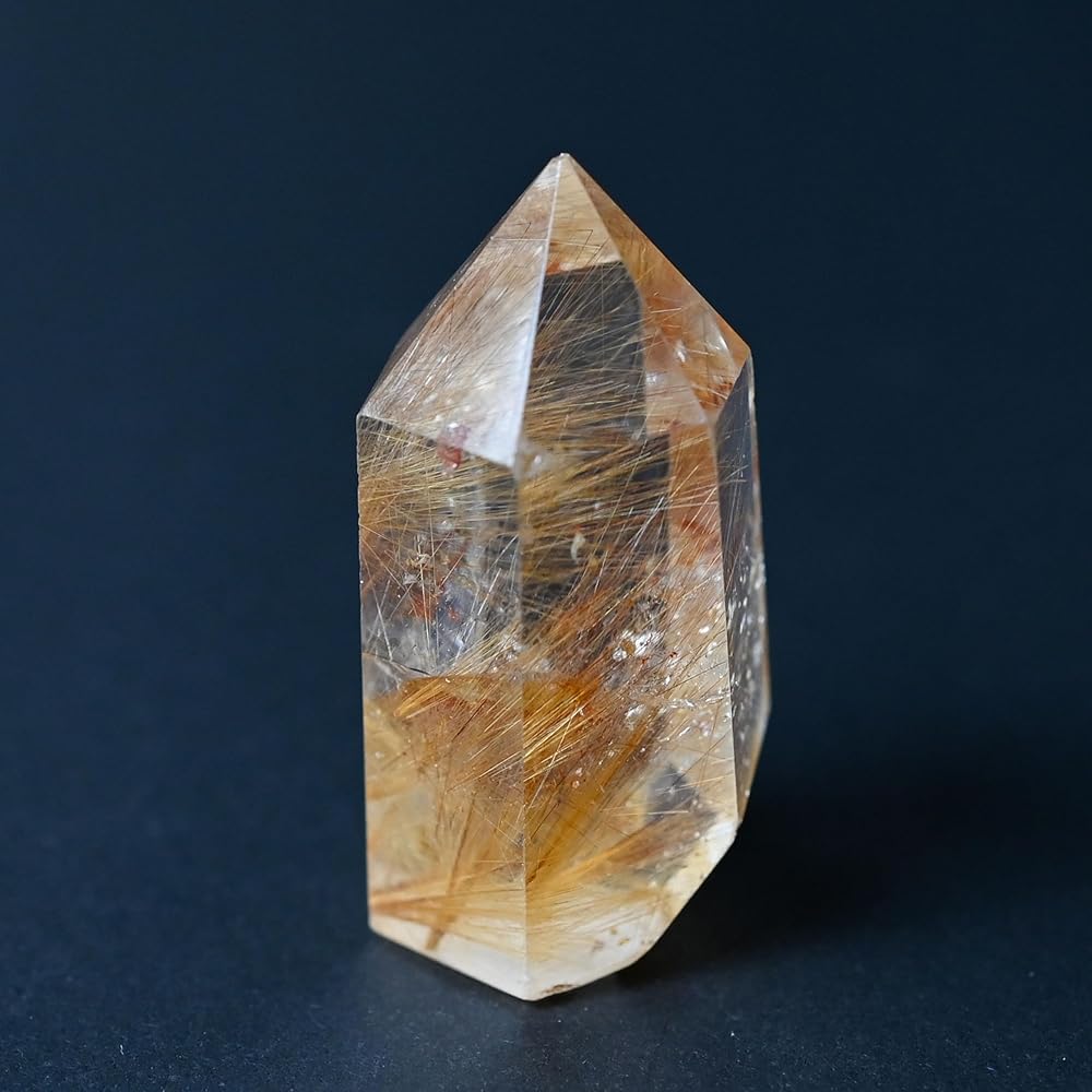 Amazon.co.jp: 【英雅堂】ルチルクォーツ ポイント 4cm 27g 金針水晶