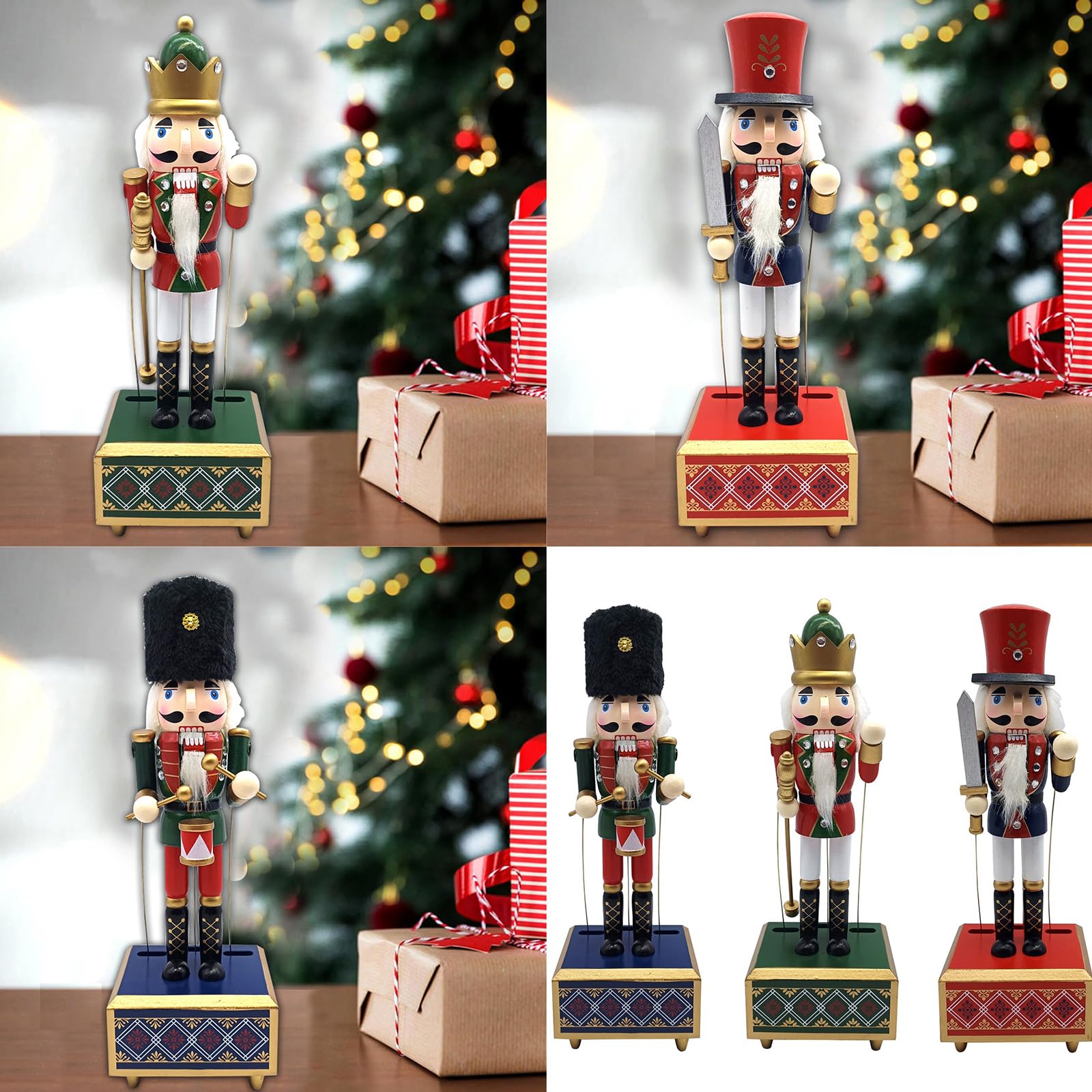 Amazon.co.jp: Pocoiau くるみ割り人形 兵士 木製くるみ割り人形