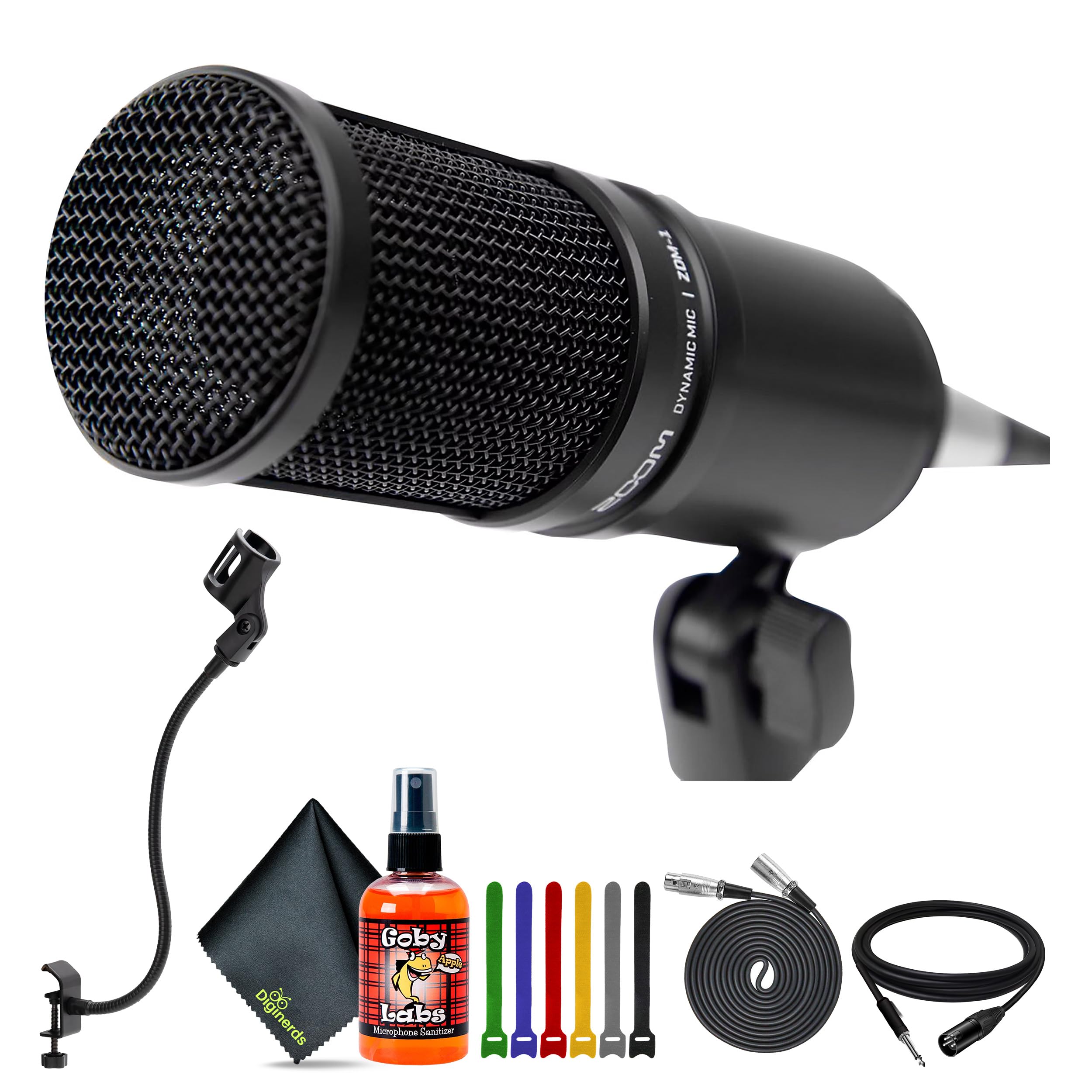 Amazon.com: Zoom ZDM-1 Dynamic Podcasting Microphone + 8-inch