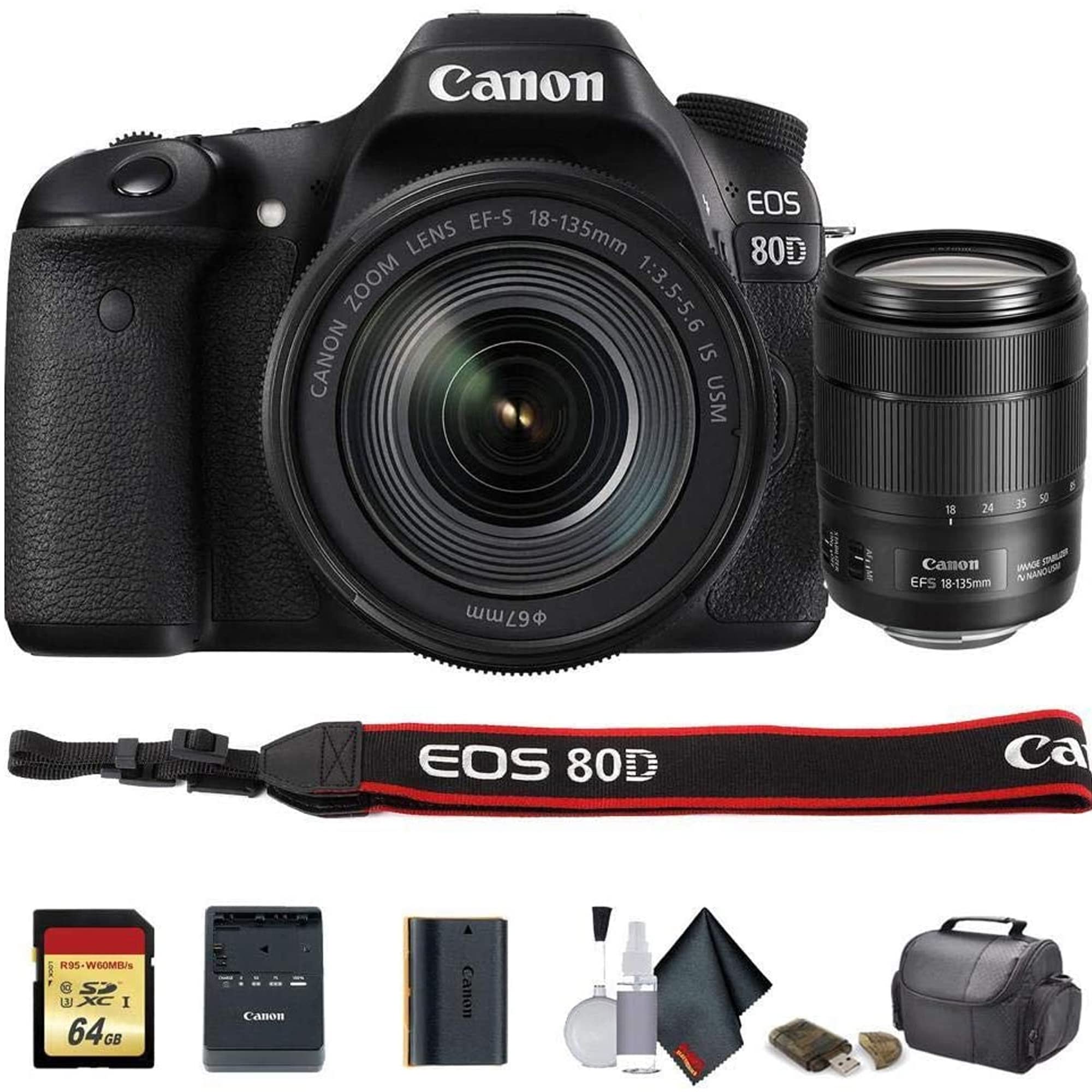 Amazon.com : Canon EOS 80D DSLR Camera with 18-135mm Lens