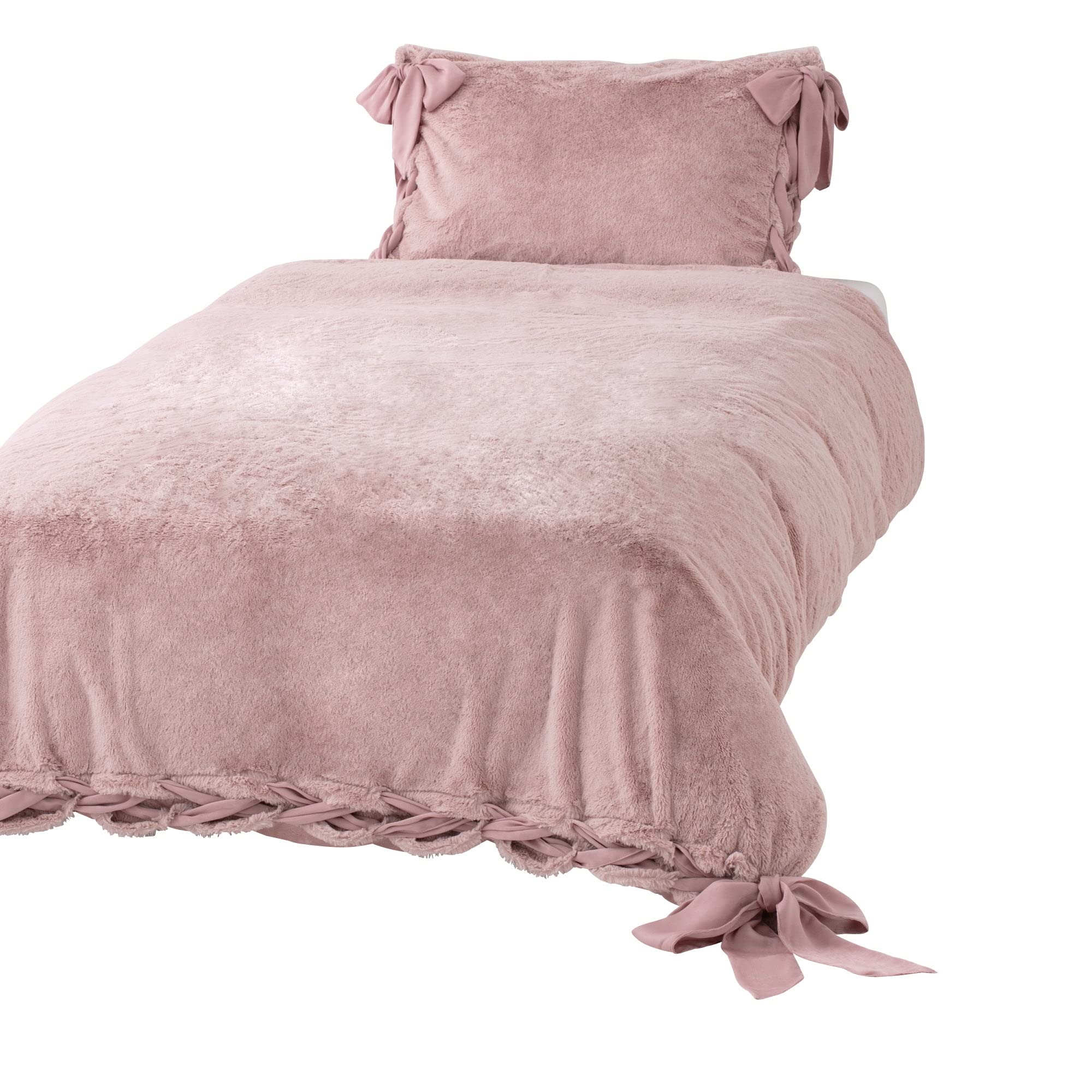 Amazon｜Francfranc フランフラン WARMY リボン 掛け布団カバー ダブル