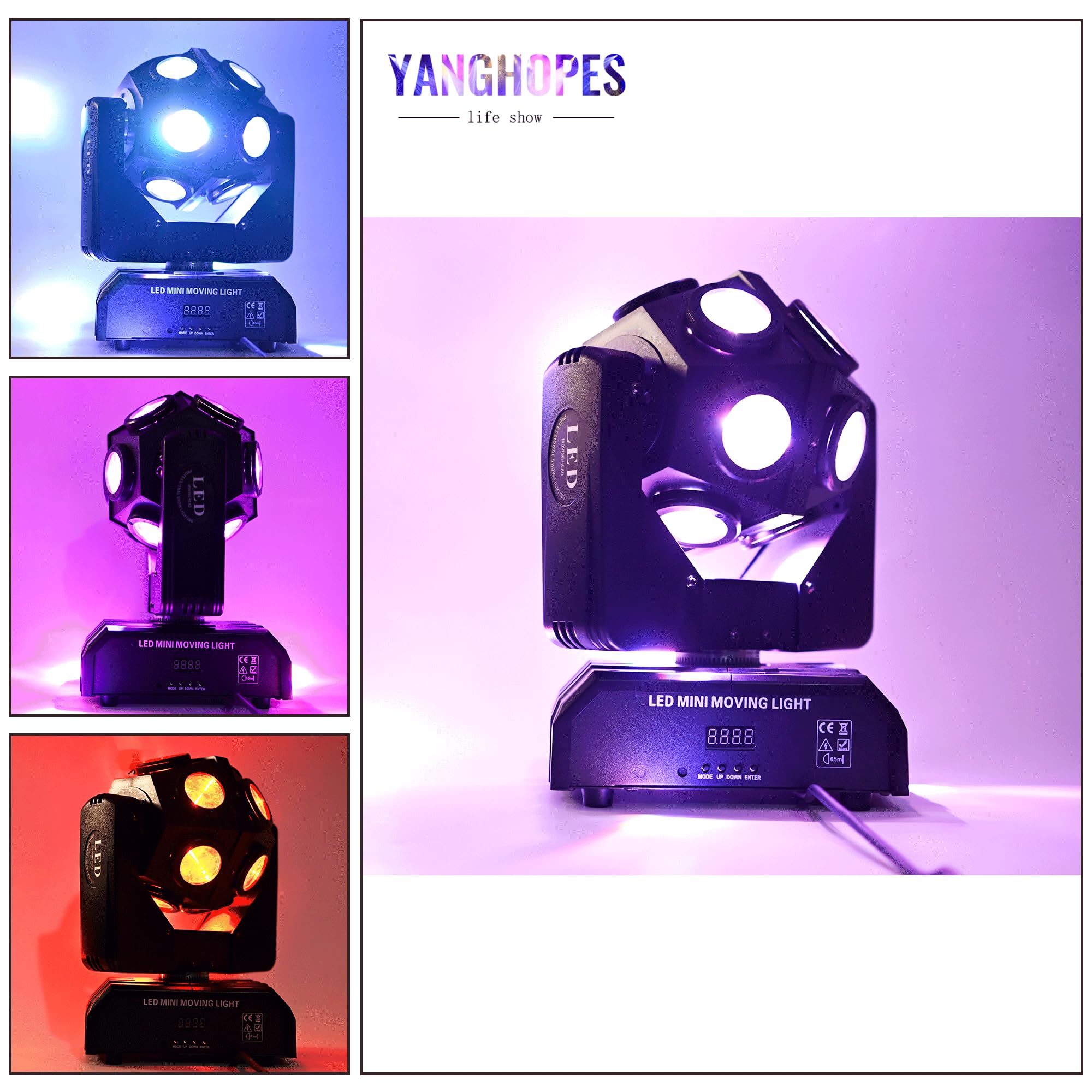 Amazon.co.jp : ムービングヘッド DJ ライト パーティー RGBW LED