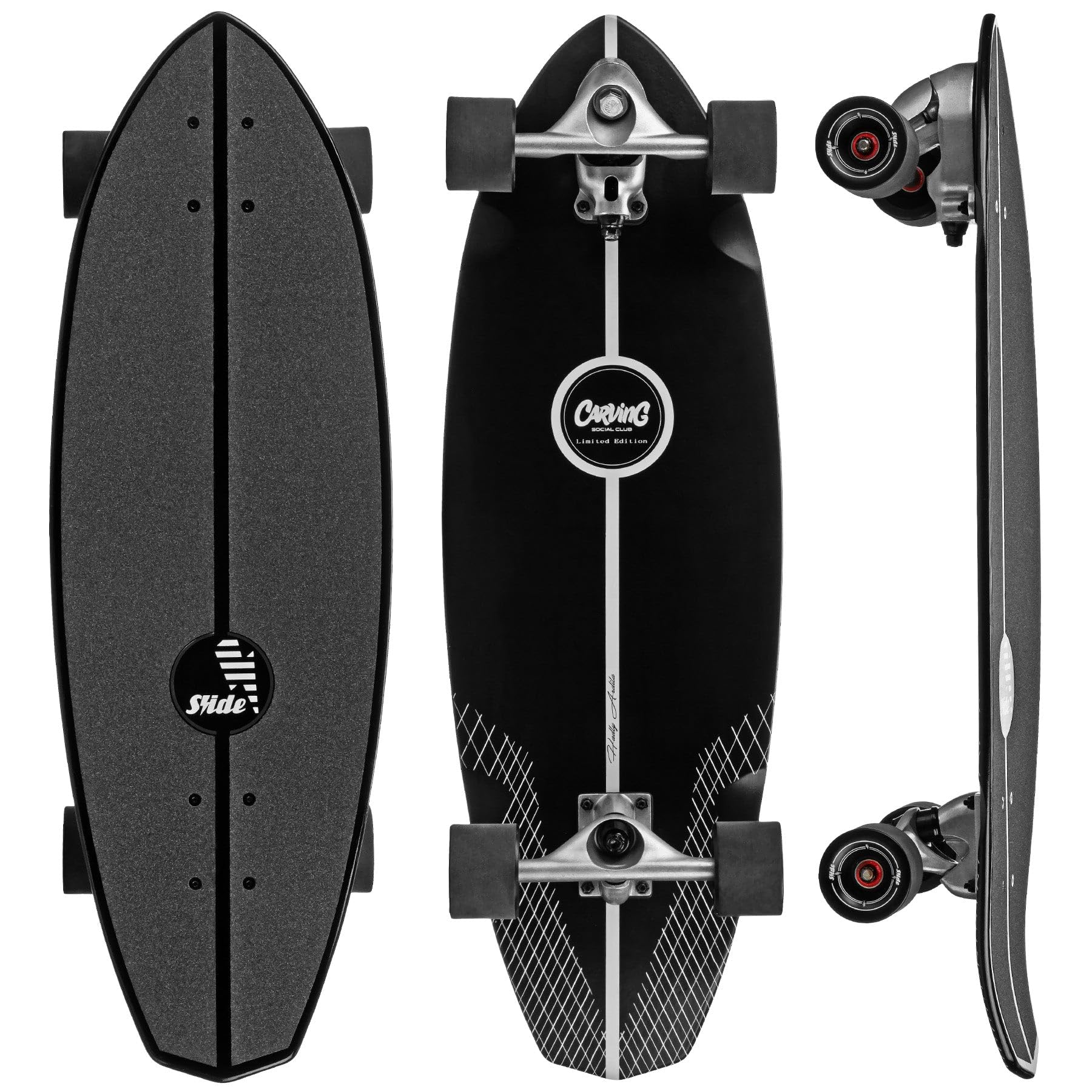Amazon.com : Roller Derby Slide Surfskate Street Surf Skateboard