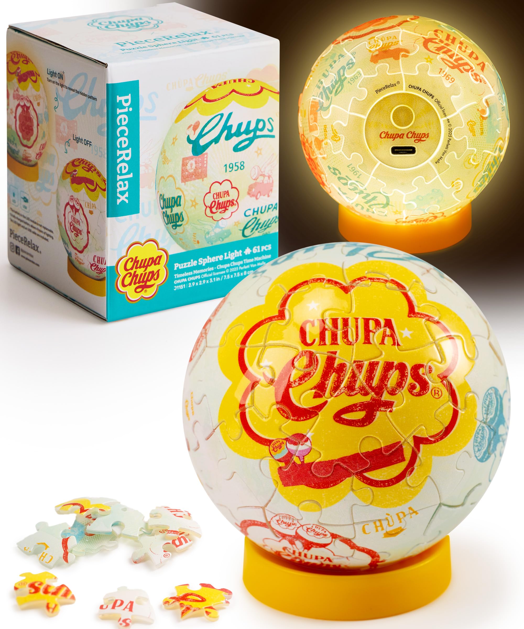 Amazon.com: Chupa Chups X PieceRelax 3D Plastic Puzzle Sphere