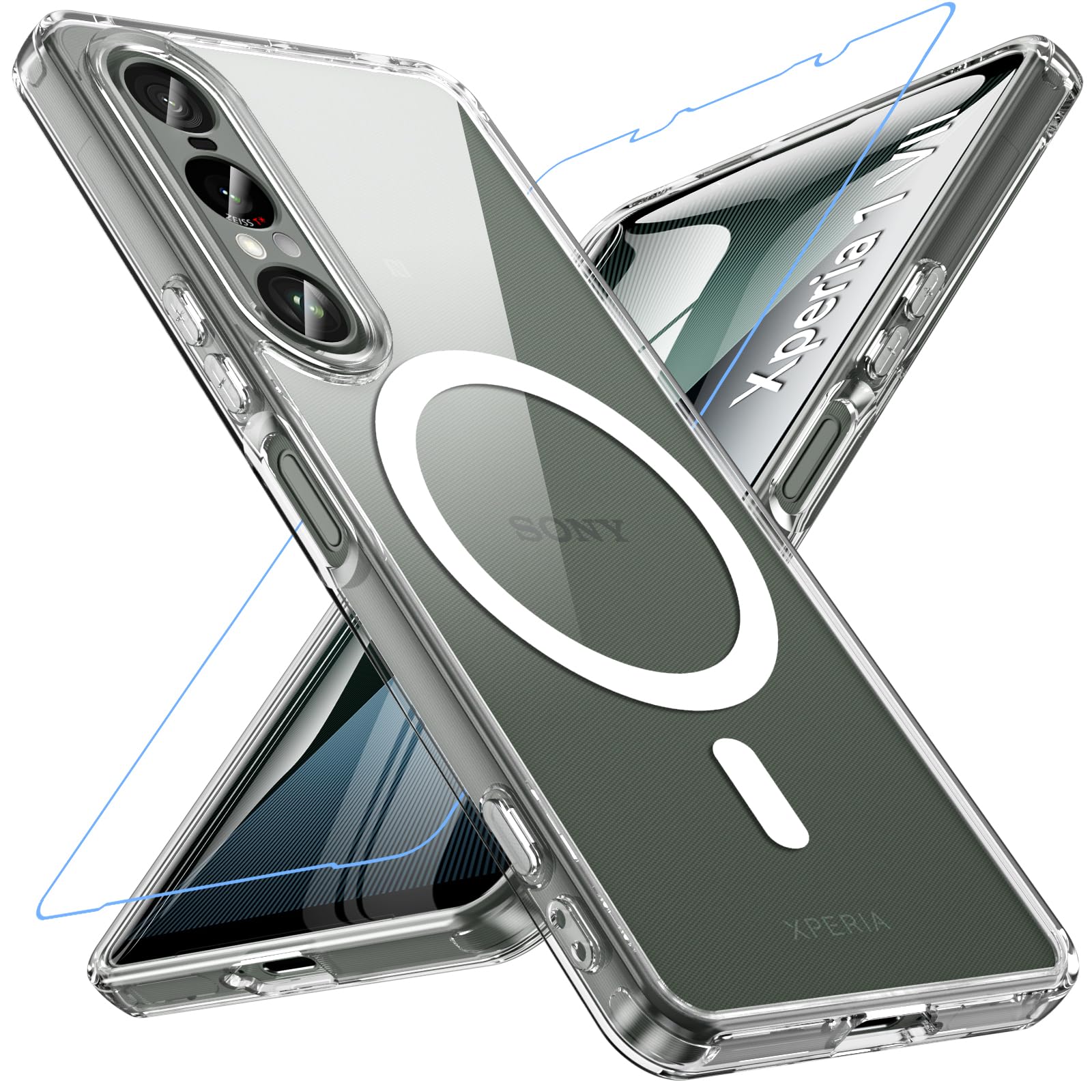 Amazon.co.jp: Xperia 1 VII ケース 【ガラスフィルム付き・MagSafe