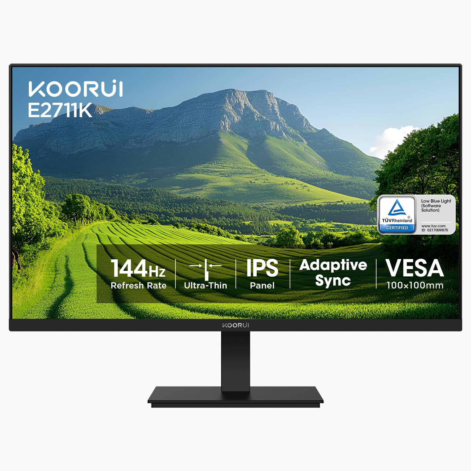 Amazon.com: KOORUI 27 Inch Gaming Office Monitor 144Hz IPS Display
