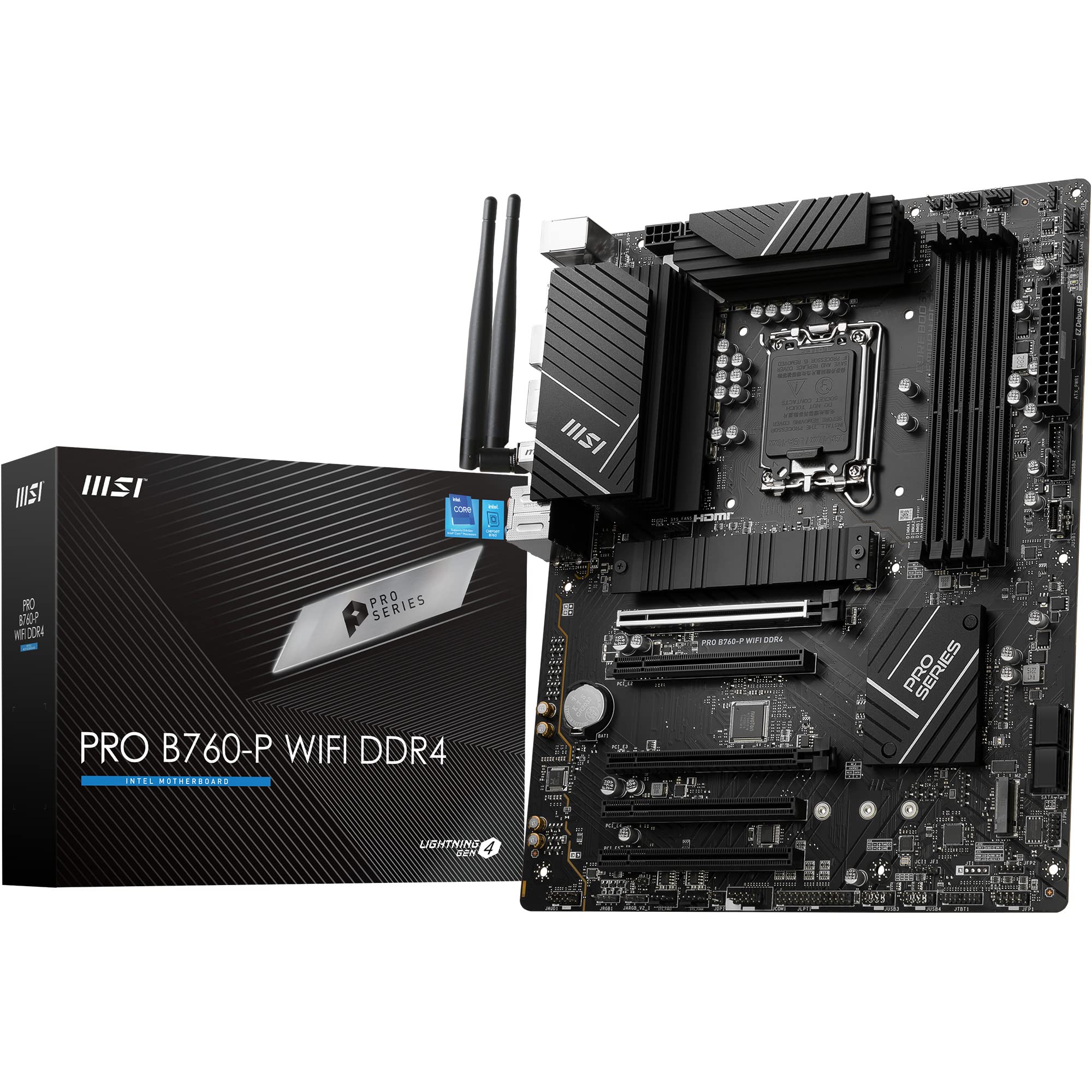 Amazon | MSI PRO B760-P WIFI DDR4 ATX Motherboard, 4x DDR4~128GB