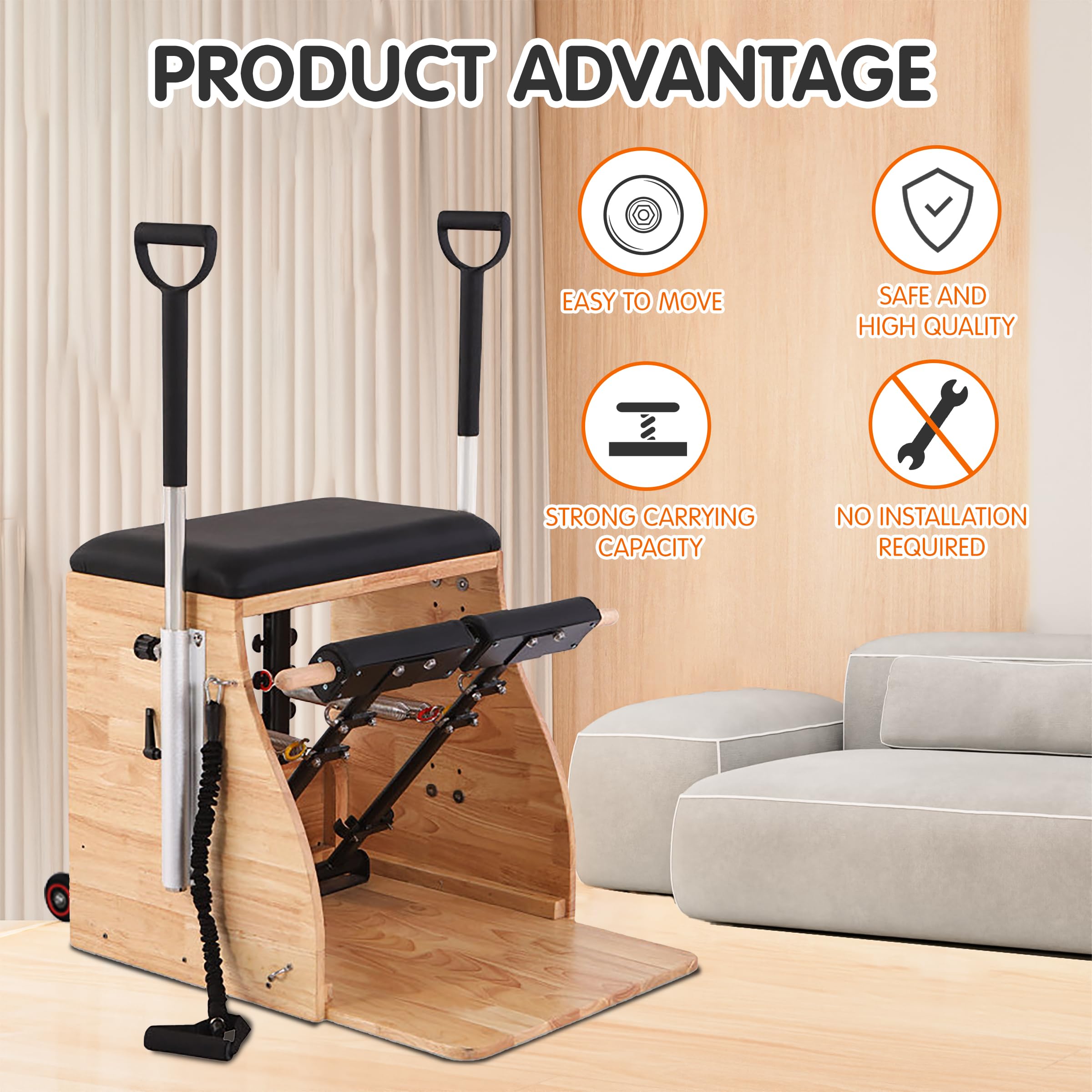 Amazon.co.jp: ピラティスチェア ピラティスリフォーマーマシン 自宅用