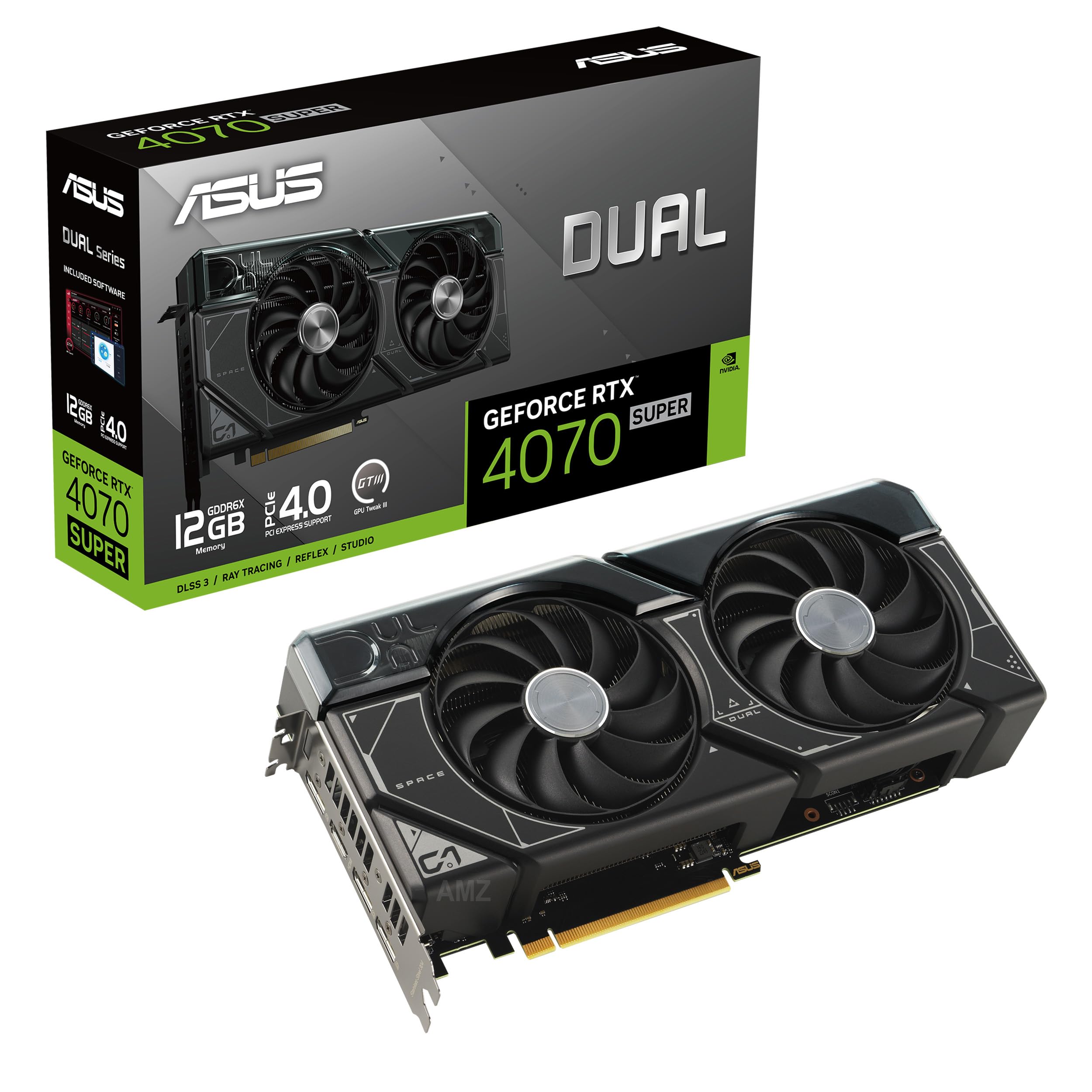 Amazon | ASUS デュアルGeForce RTX 4070 スーパーグラフィックカード