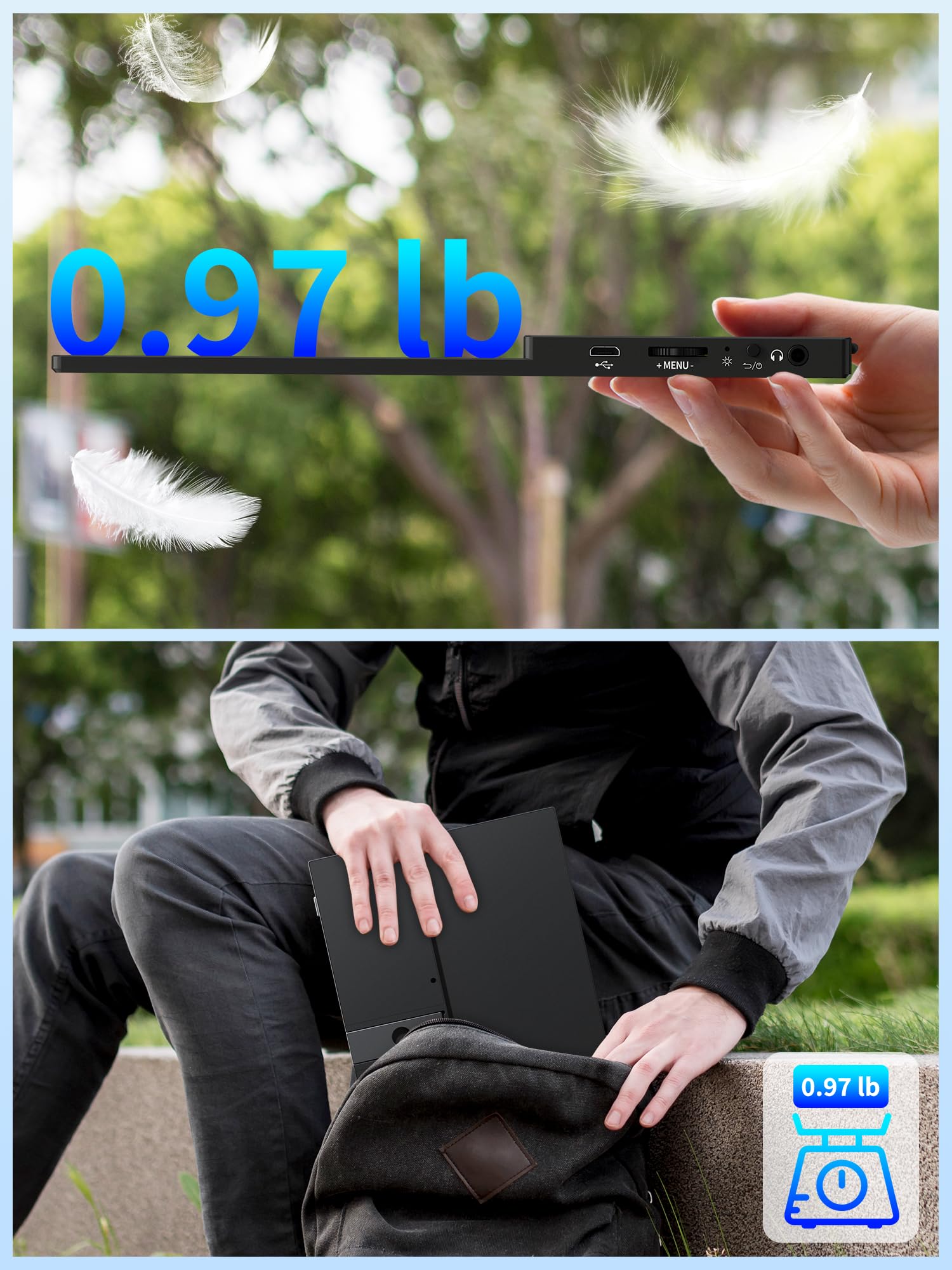 MAGICRAVEN 4K Portable Monitor, 13.3