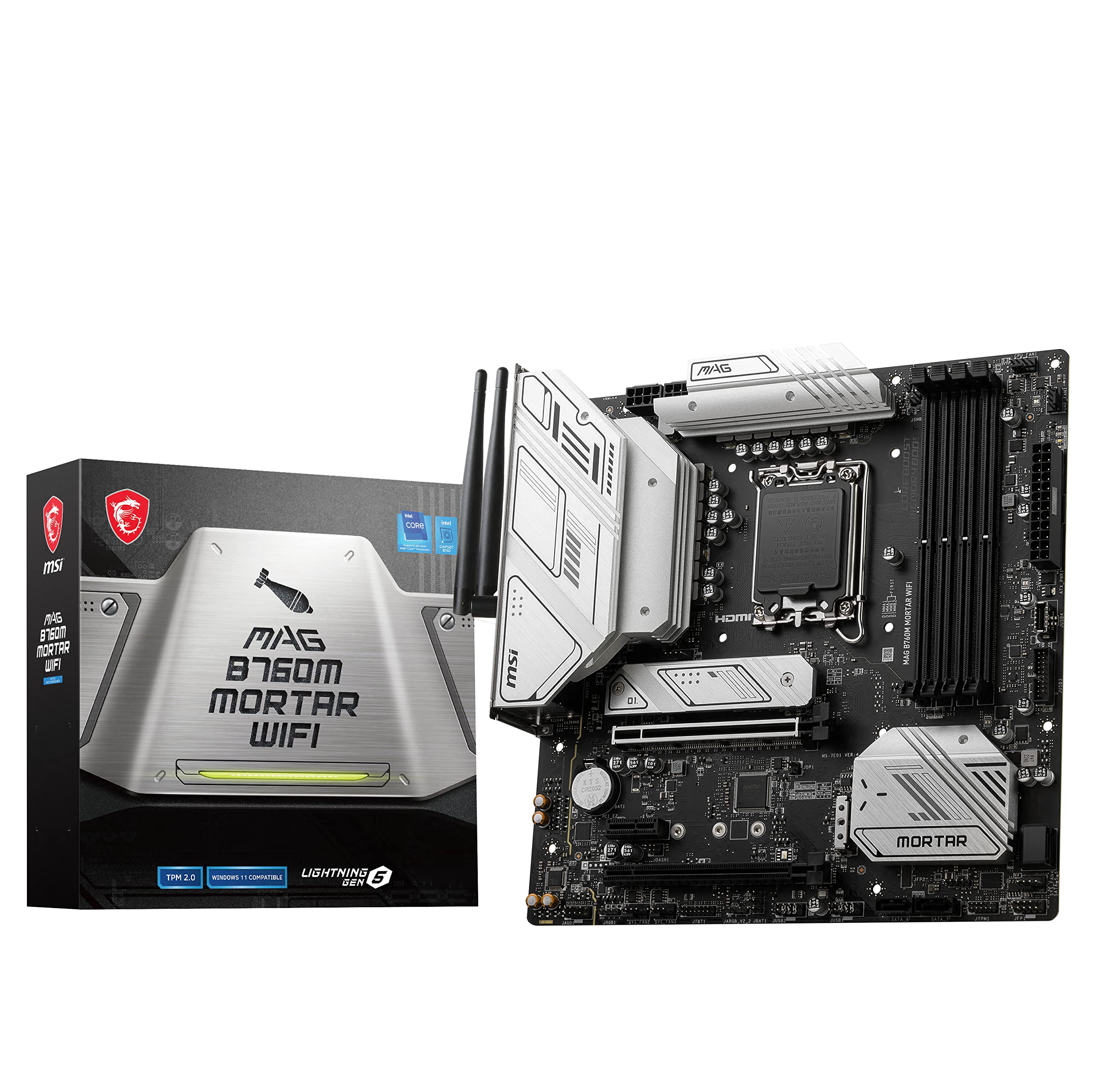 Amazon.co.jp: MSI MAG B760M MORTAR WIFI DDR5 LGA1700/B760チップ
