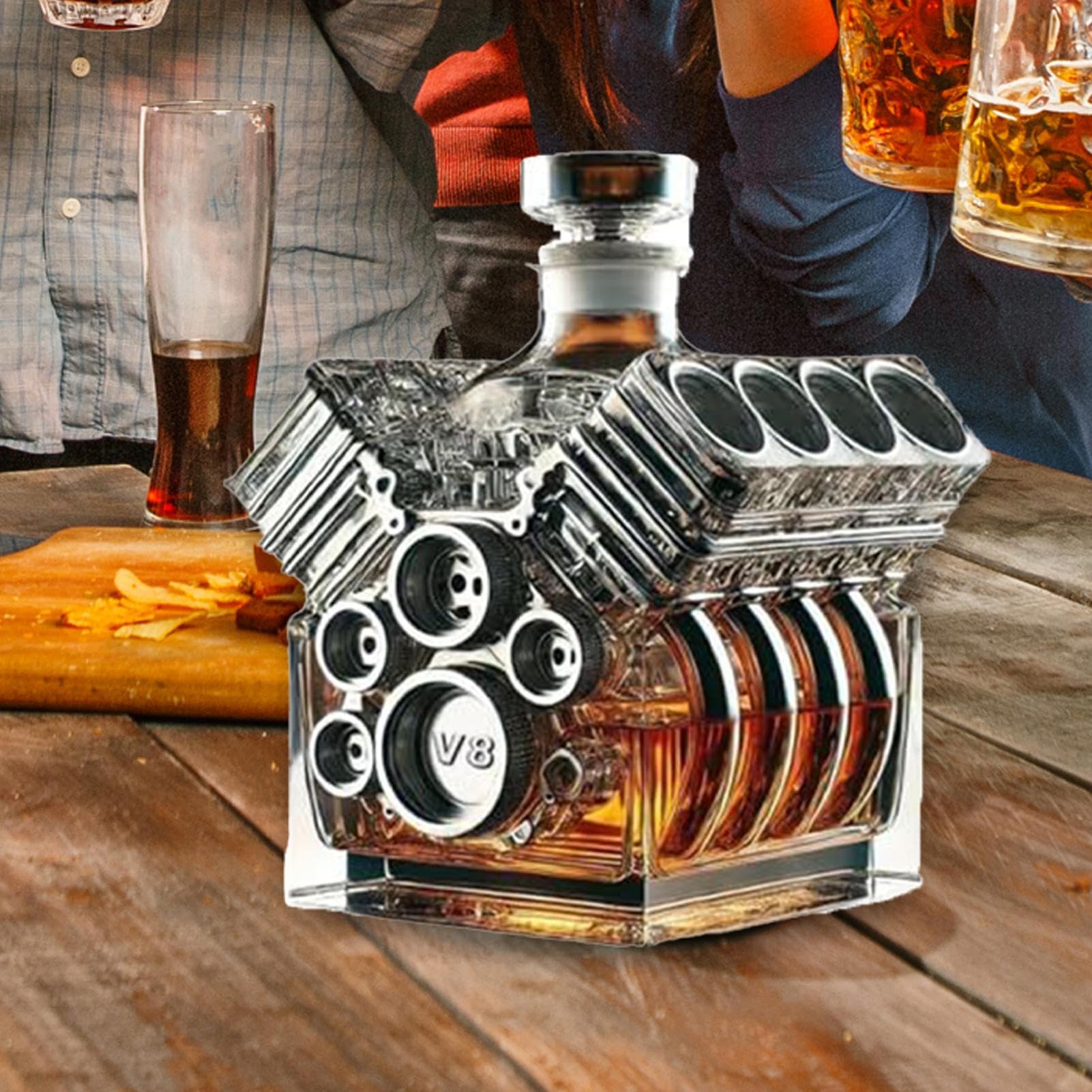Amazon.co.jp: V8 エンジン ウイスキーボトルデキャンタ モーター