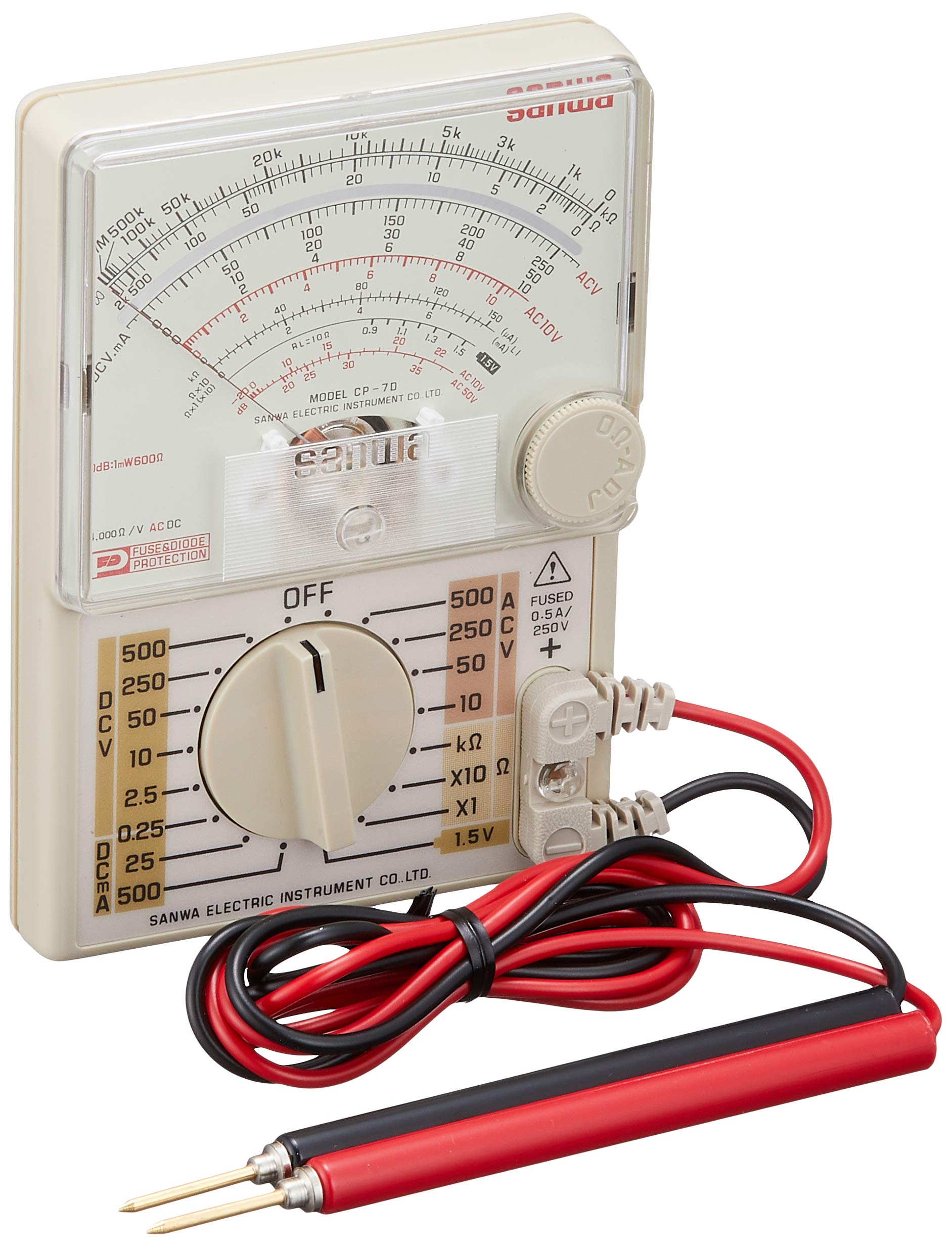 Amazon.co.jp: Sanwa アナログマルチテスター CP-7D : 産業・研究開発用品