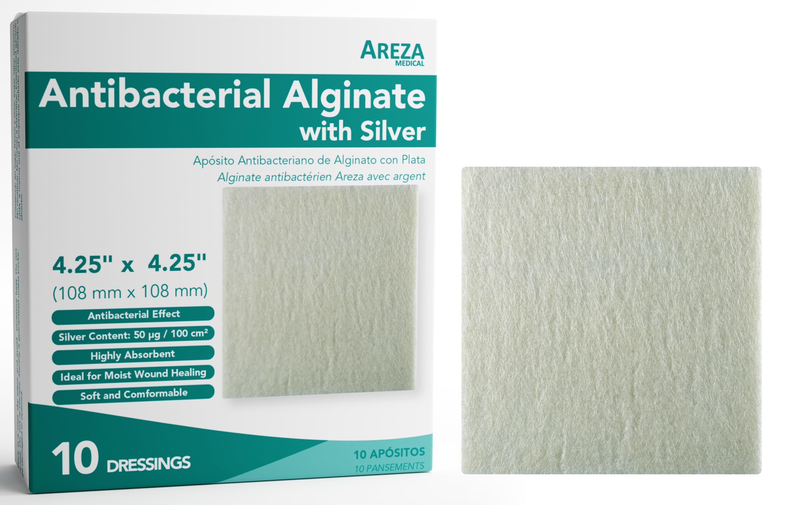 Amazon.com: Areza Silver Calcium Alginate Antibacterial Wound