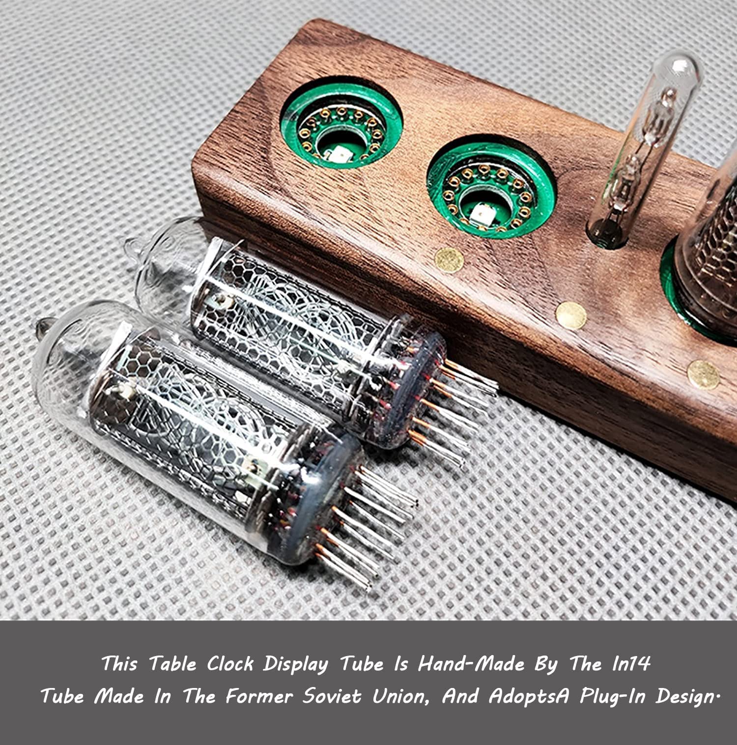 Amazon.co.jp: ビンテージ ニキシー管時計、IN-14 グロー時計、6