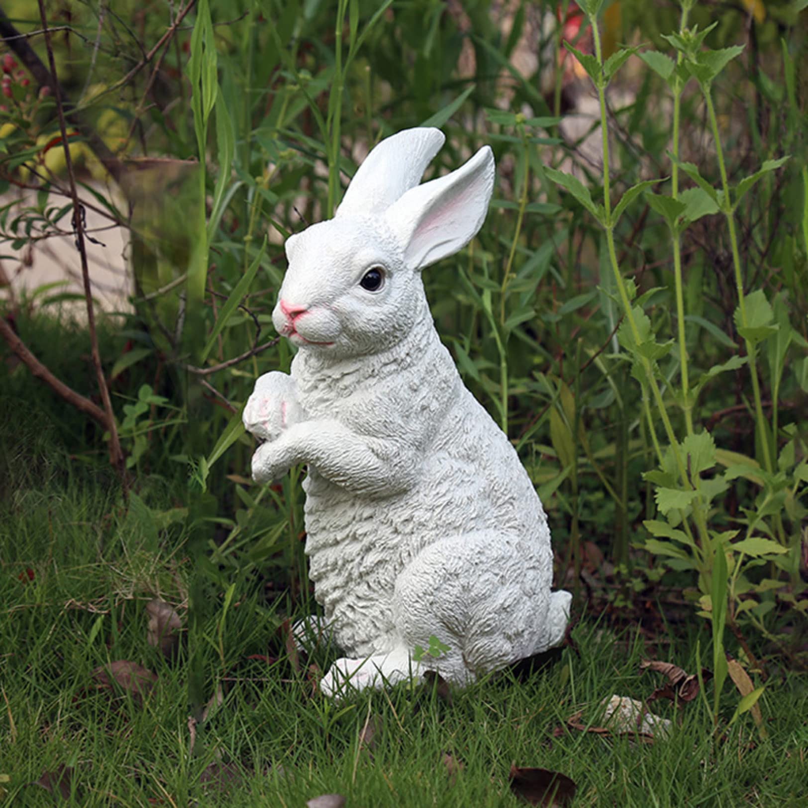 Amazon.co.jp: うさぎの置物 ウサギ アニマルオブジェ 兎 ガーデン