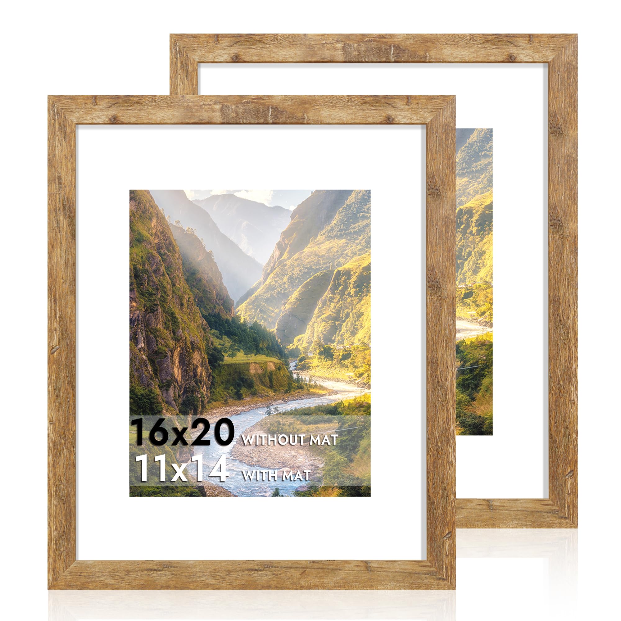 Amazon.com - iRahmen 16x20 Picture Frame Set of 2 with Plexiglass